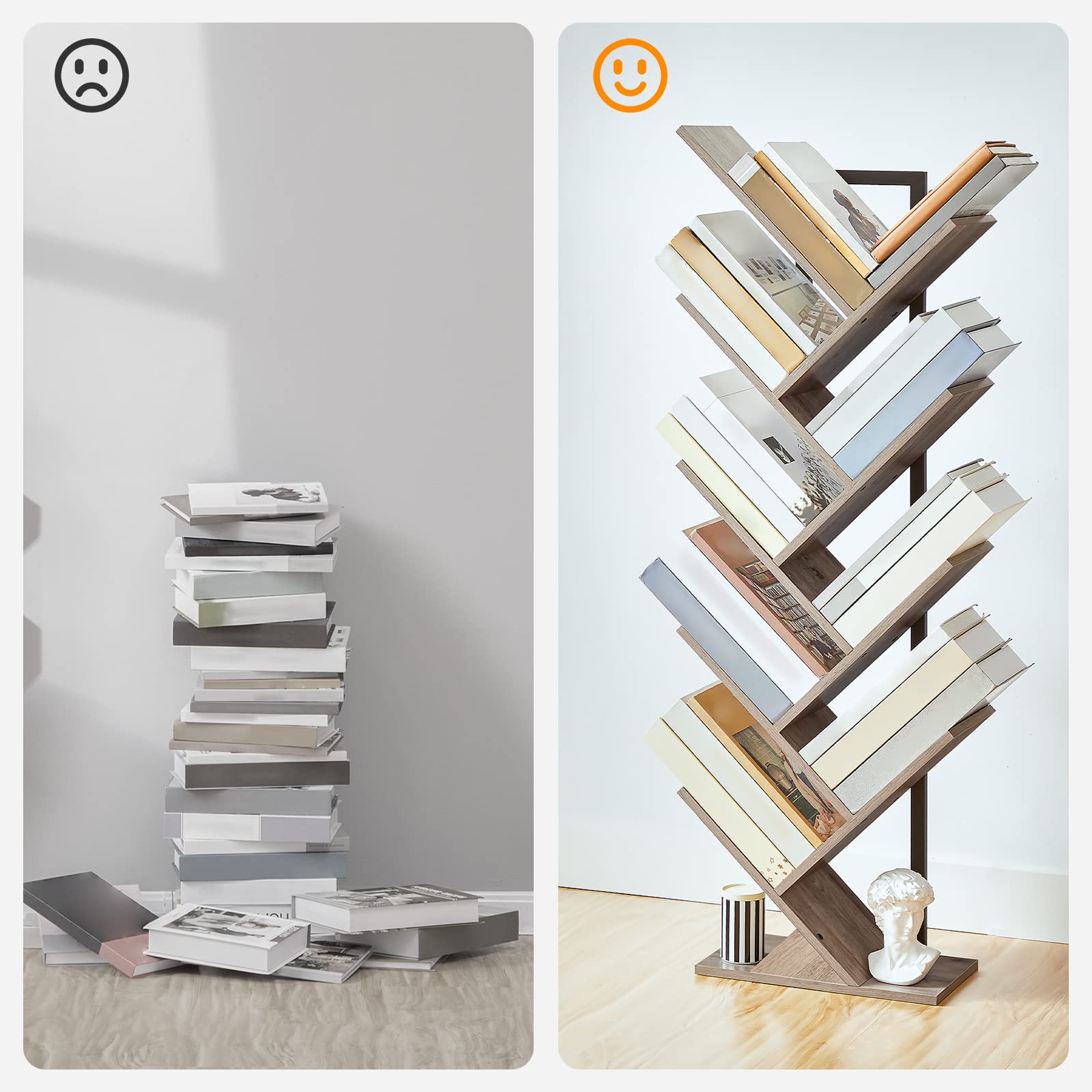 hoobro-bookshelves-biblioth-que-arbre-9-tag-res-gr-ge image 8