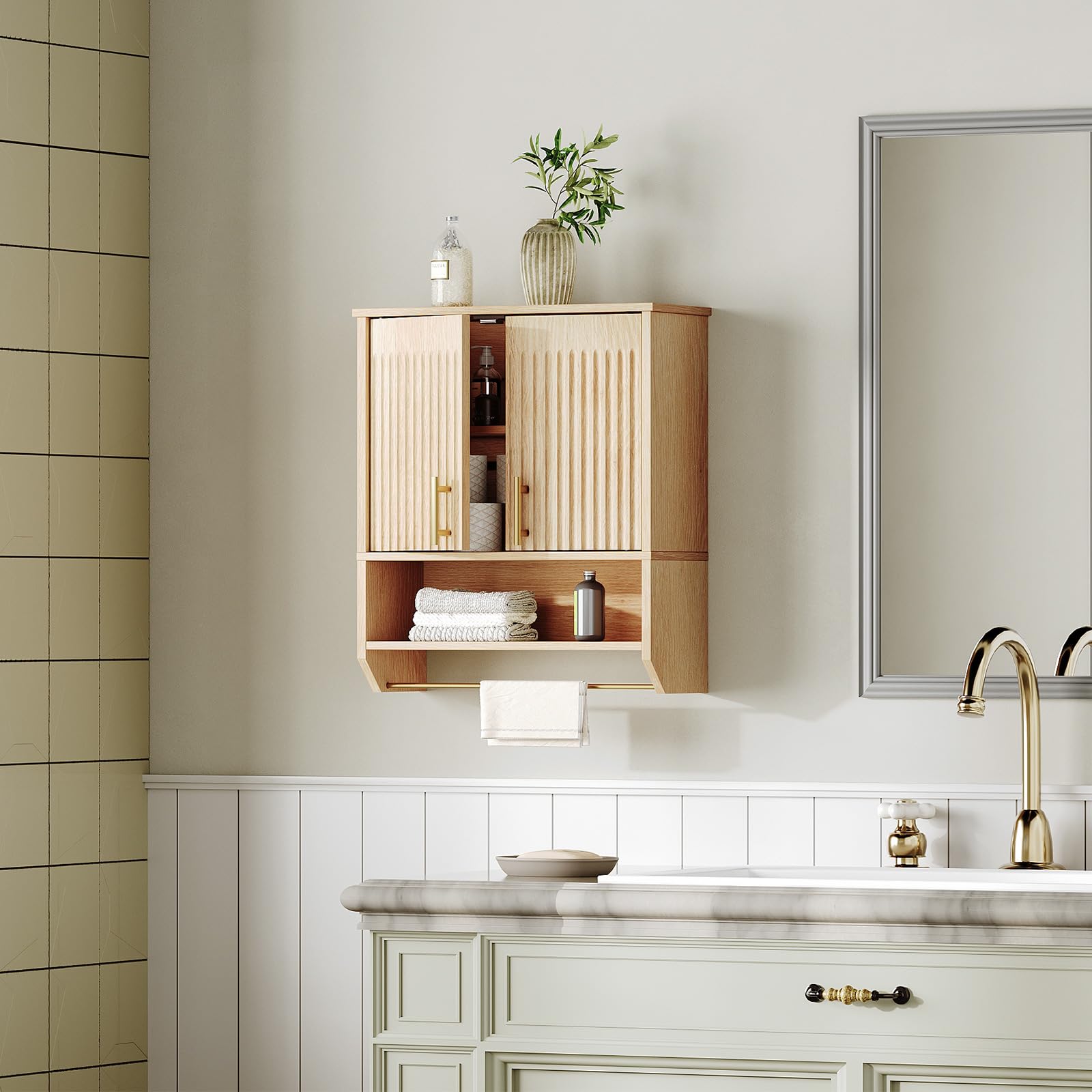 hoobro-bathroom-furniture-armoire-murale-naturel-cannel image 5