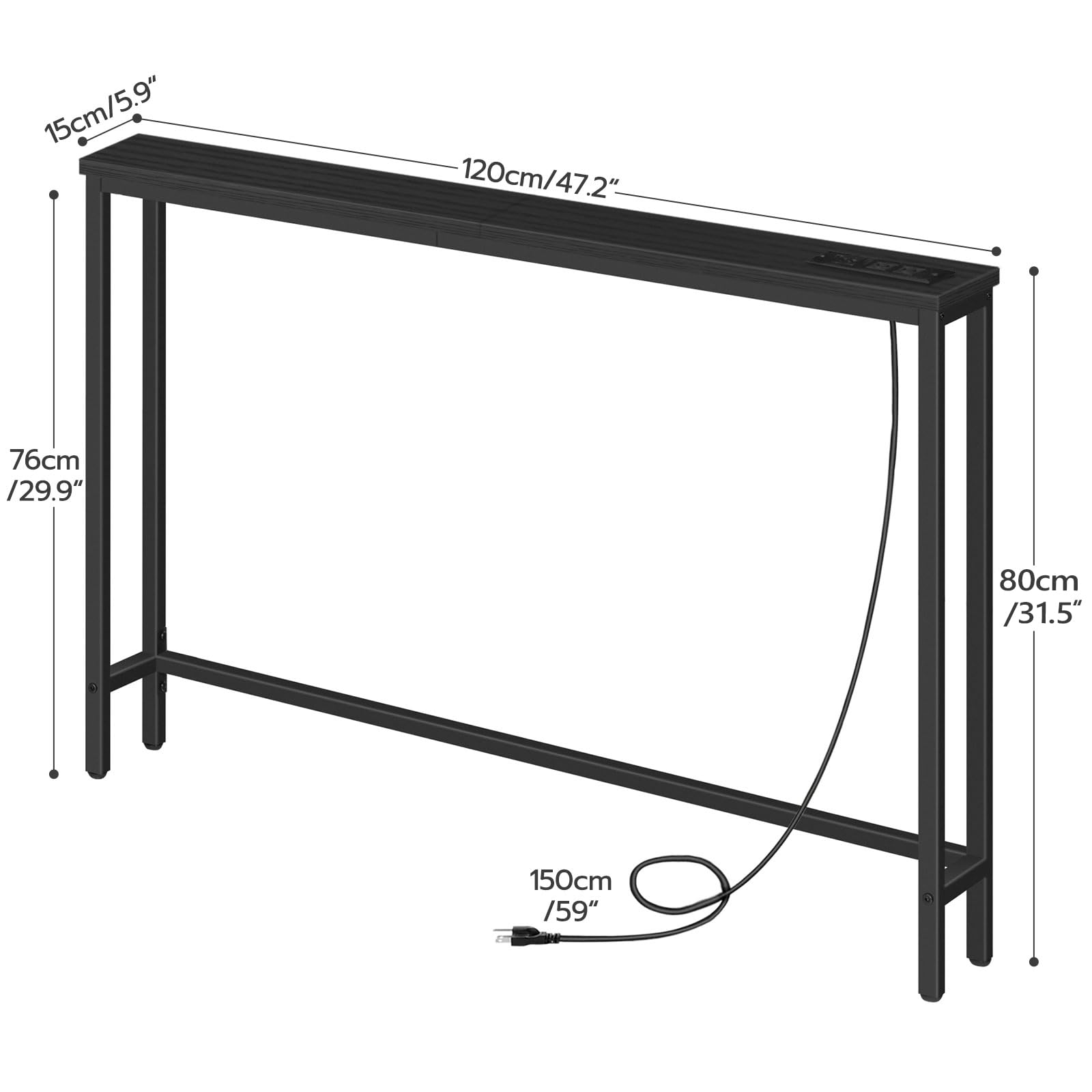 hoobro-console-table-console-troite-47-2-pouces-noir-prises image 3