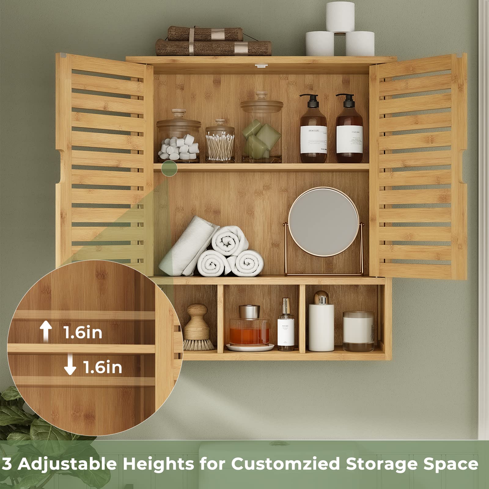 forabamb-armoire-murale-salle-de-bain-bambou-58-cm image 6