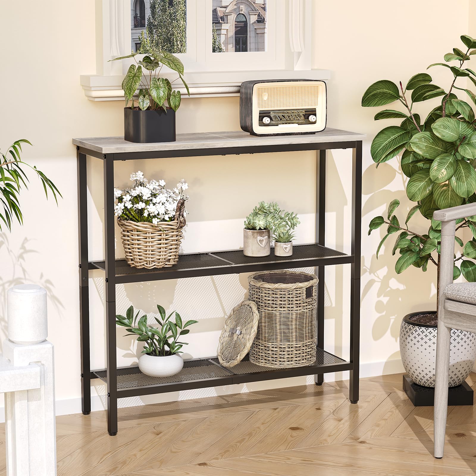 hoobro-console-table-console-greige-75-cm-3-niveaux image 5