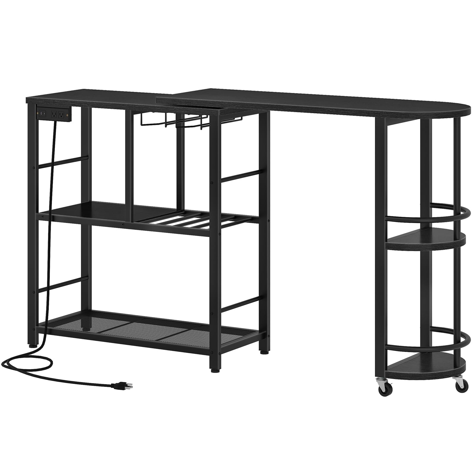 hoobro-beverage-counters-table-bar-noire-angle-3-niveaux image 1
