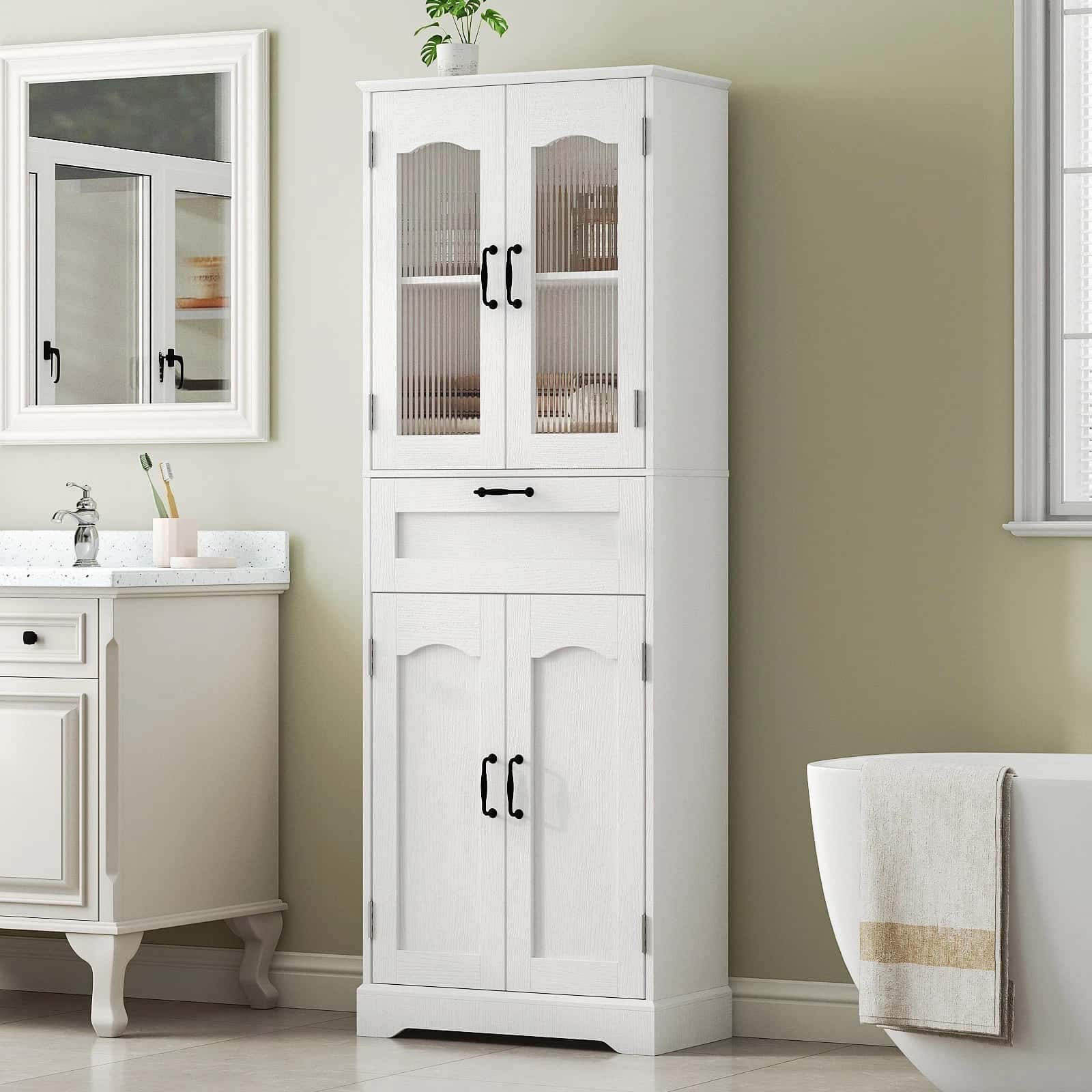 hoobro-armoire-salle-de-bain-blanche-verre-cannel image 5