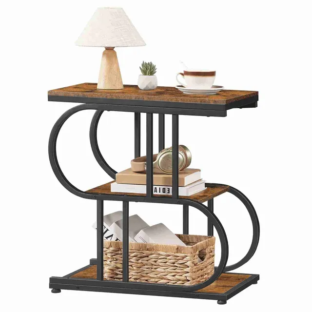 hoobro-side-tables-bout-de-canap-en-s-marron-3-tag-res image 1