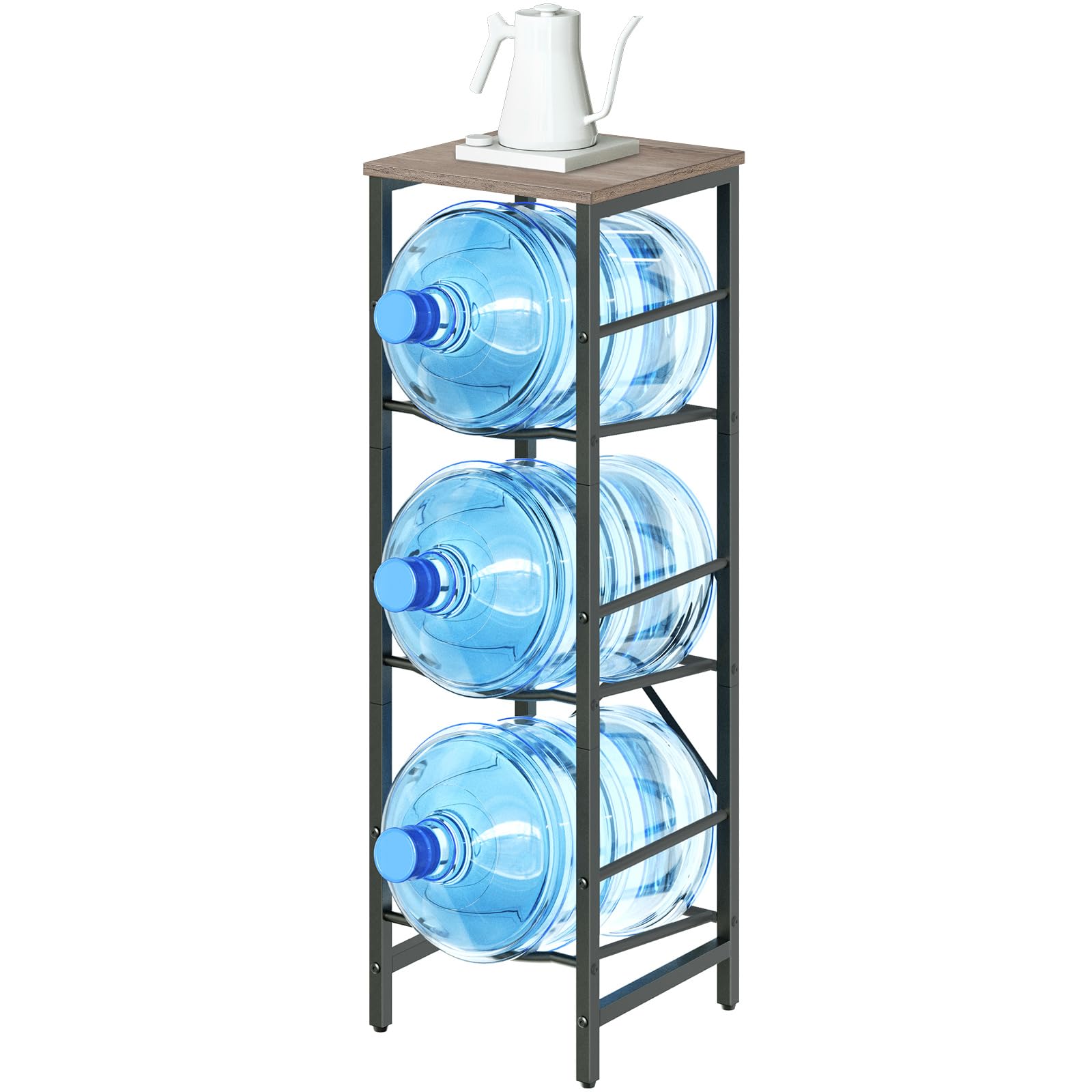 hoobro-kitchen-furniture-porte-bouteilles-greige-3-niveaux image 6