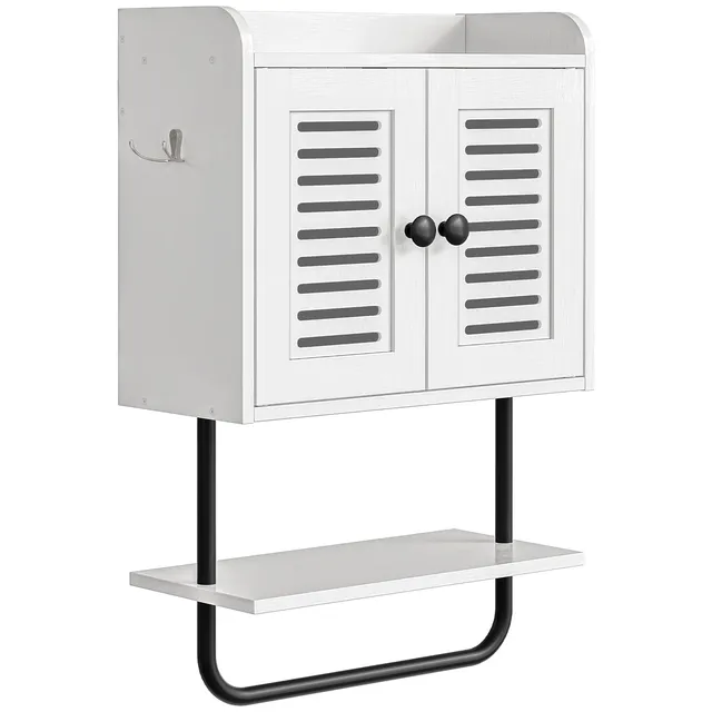 hoobro-bathroom-furniture-armoire-salle-de-bain-blanc-persienne image 1