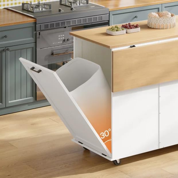 hoobro-kitchen-furniture-lot-cuisine-blanc-roulettes-2 image 7