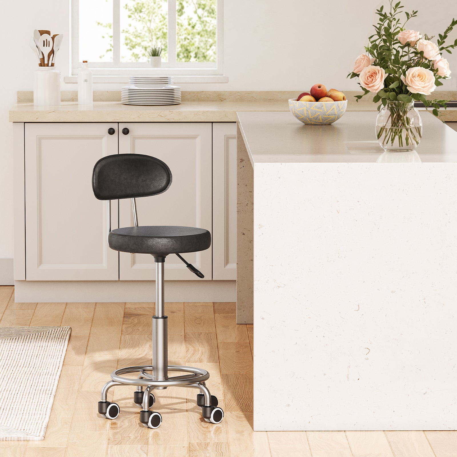 hoobro-chaise-de-bureau-pivotante-noire-hauteur-r-glable image 5