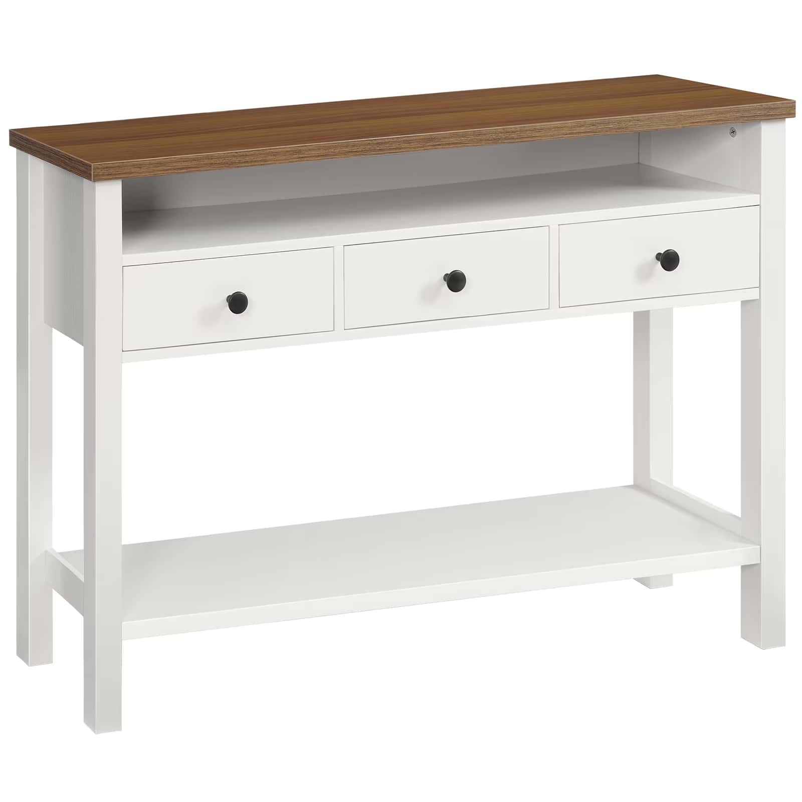 hoobro-console-blanche-115-cm-3-tiroirs image 3