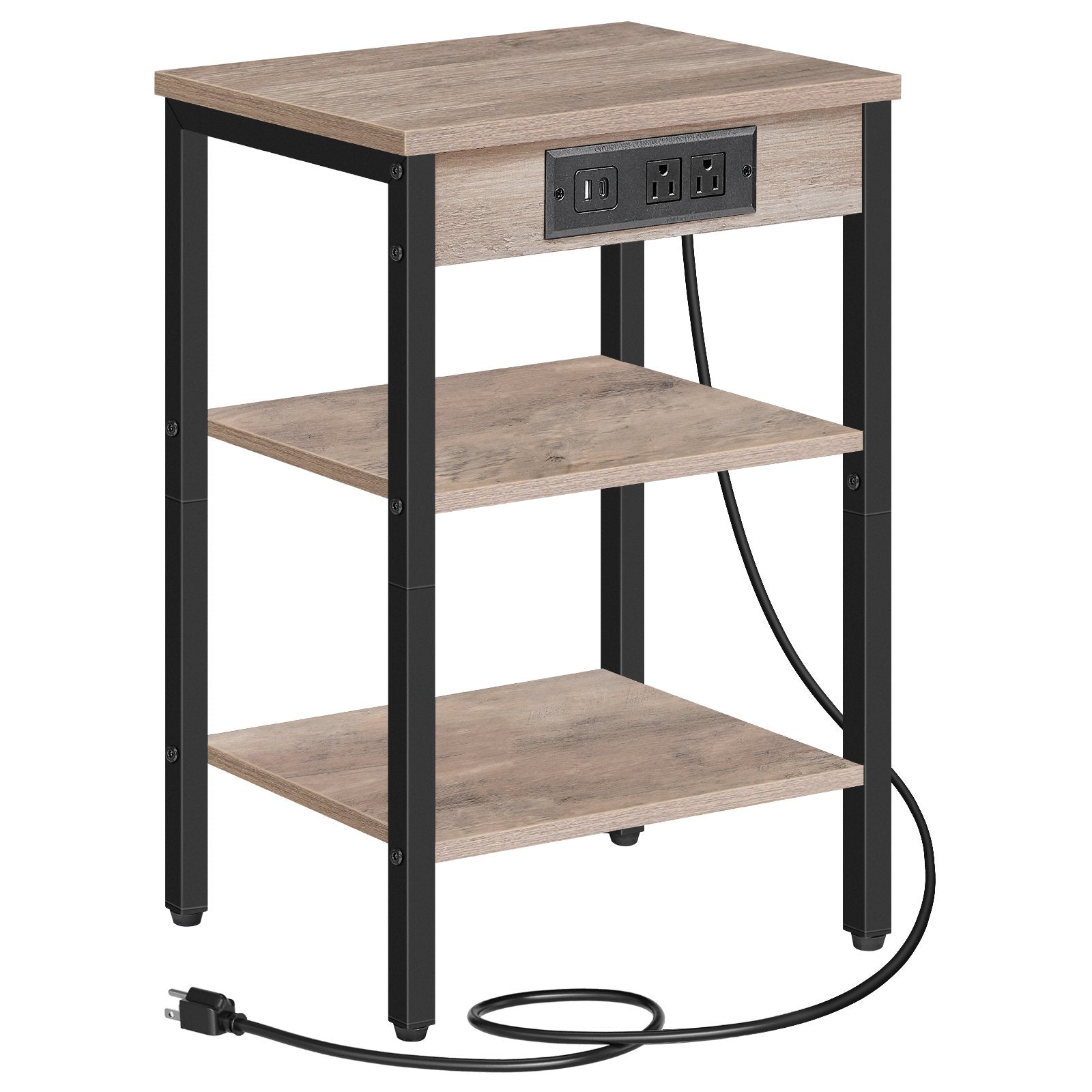 hoobro-side-tables-bout-canap-greige-prise-usb image 3