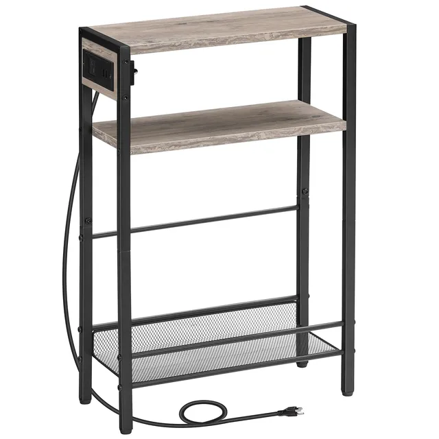 hoobro-side-tables-table-appoint-greige-avec-prise-usb-c-fines image 1