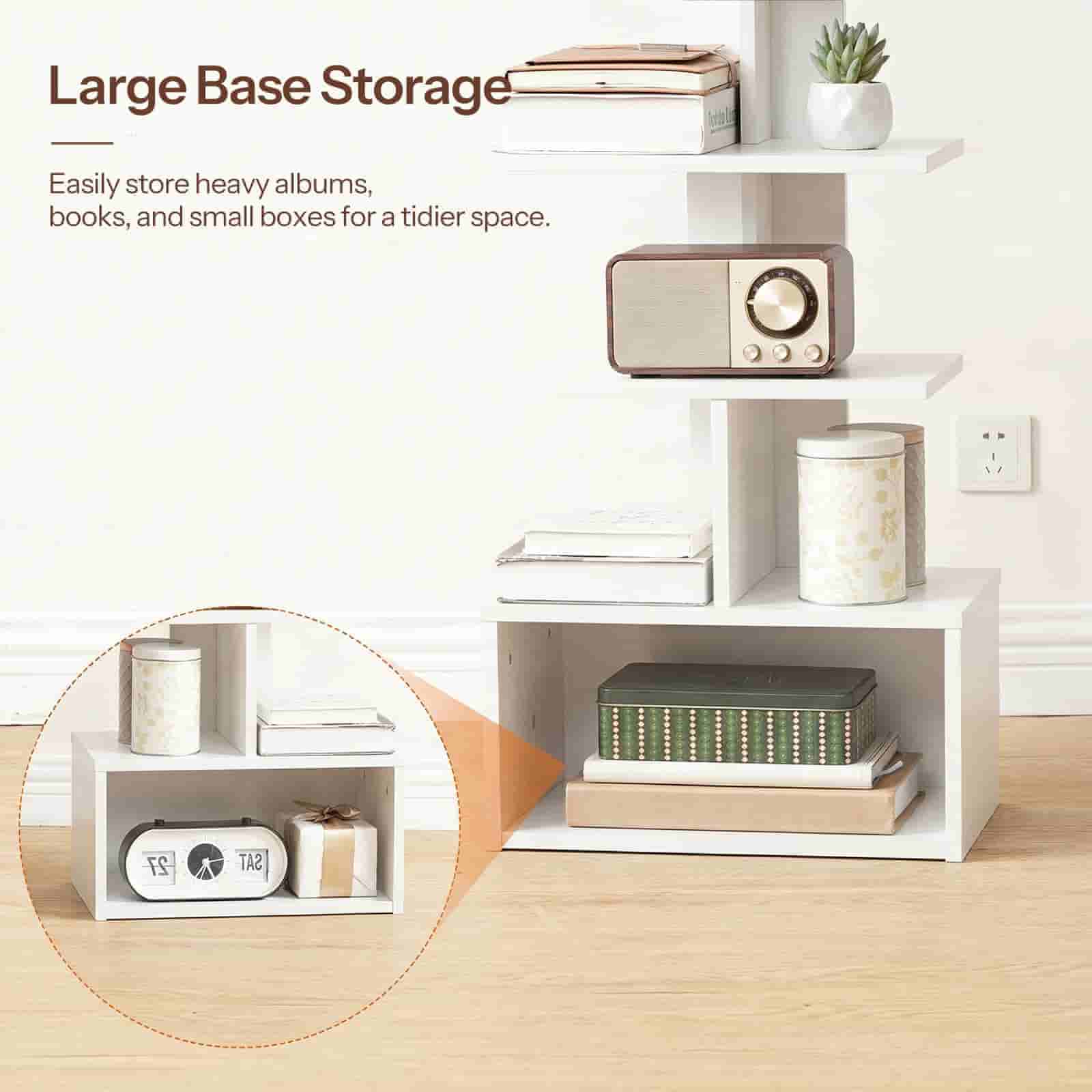 hoobro-biblioth-que-9-niveaux-blanche-avec-lampe-tissu image 8