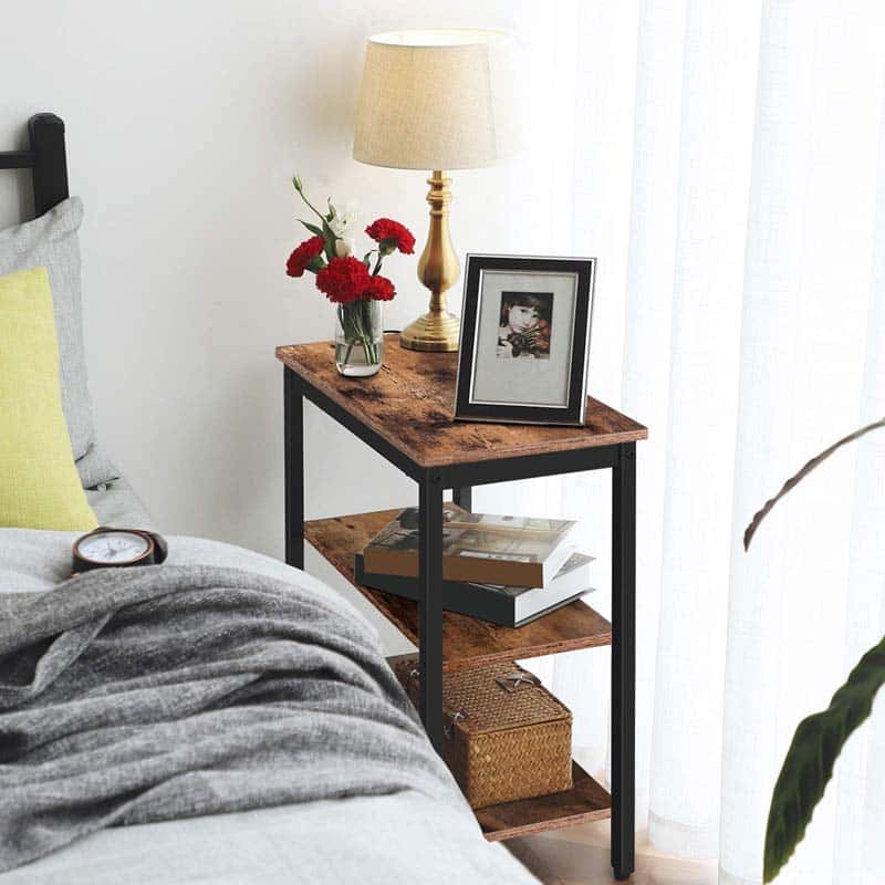 hoobro-side-tables-bout-de-canap-marron-3-tag-res-60-cm image 5