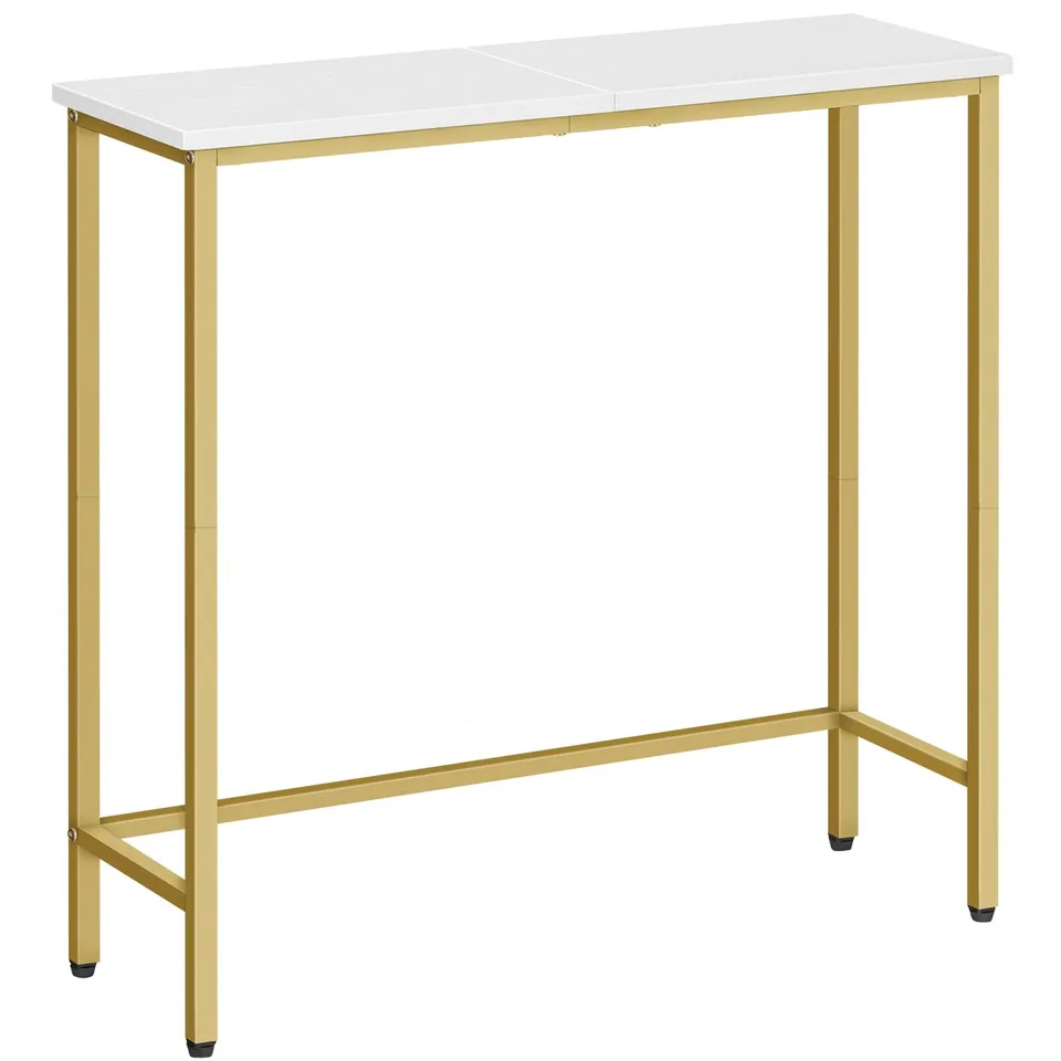 hoobro-console-table-console-dor-e-75-cm-troite-bois-et-m-tal image 1