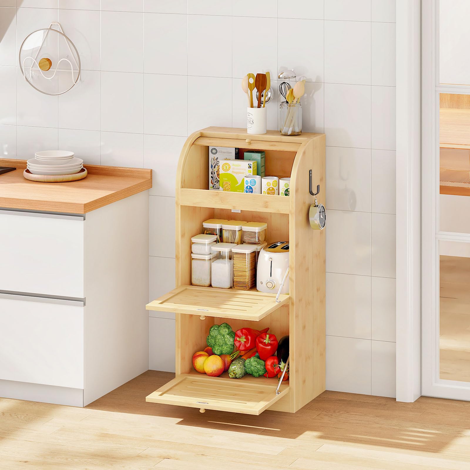 hoobro-kitchen-furniture-bo-te-bambou-naturel-3-tages-l-gumes image 2