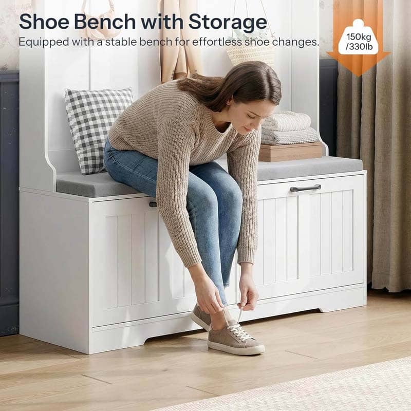 hoobro-meuble-d-entr-e-blanc-120-cm-avec-banc-et-vestiaire image 6
