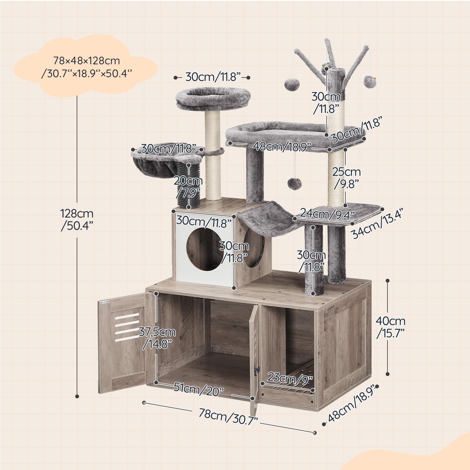 hoobro-pet-furniture-arbre-chat-gr-ge-liti-re-hamacs-sisal image 3