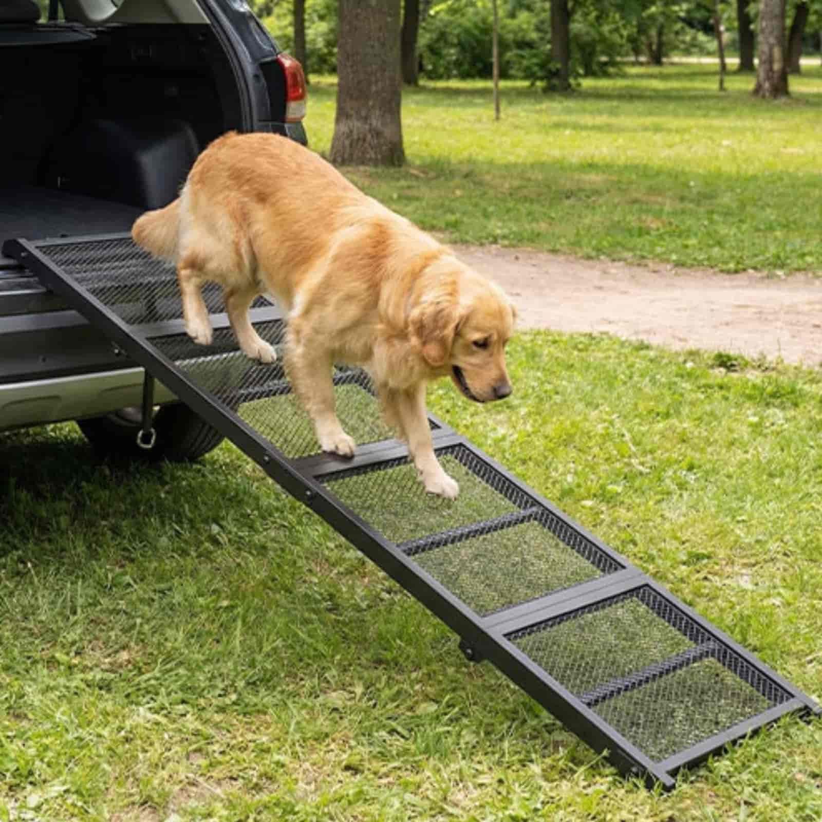 hoobro-pet-furniture-rampe-chien-pliable-70-8-noire-antid-rapante image 2