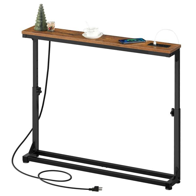 hoobro-console-table-console-troite-marron-avec-prises image 3