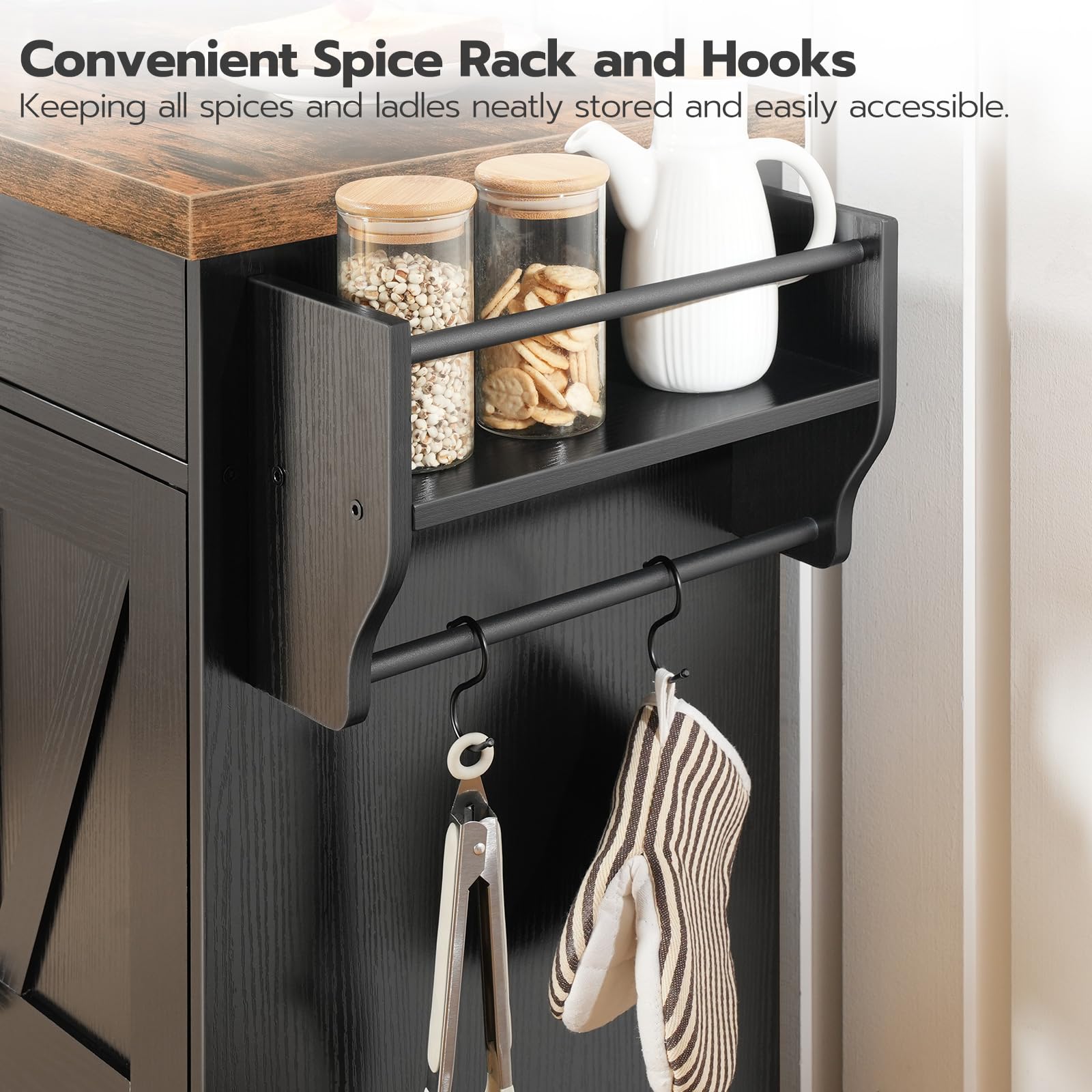 hoobro-kitchen-furniture-lot-cuisine-mobile-marron-110-cm image 7
