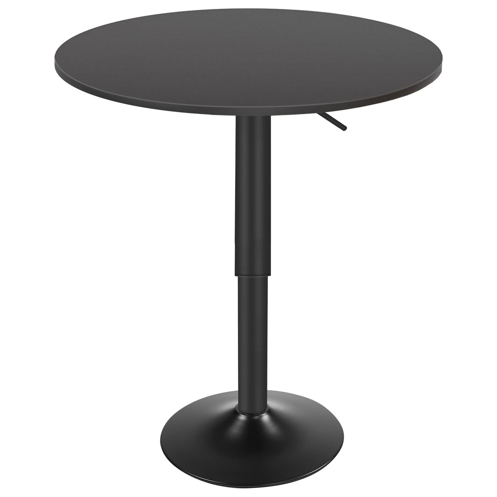 hoobro-beverage-counters-table-bar-ronde-noire-r-glable image 1