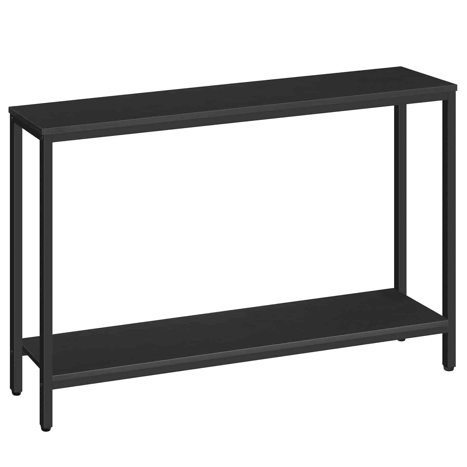 hoobro-console-table-console-troite-120-cm-noire-avec-tag-re image 3