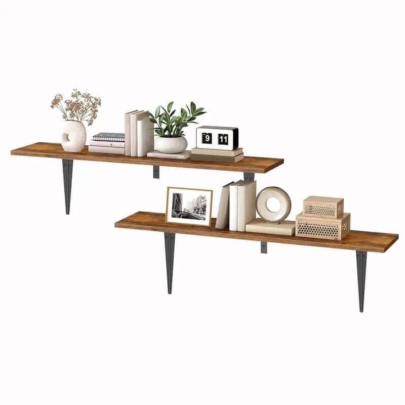 hoobro-storage-racks-tag-re-murale-39-4-pouces-marron image 1