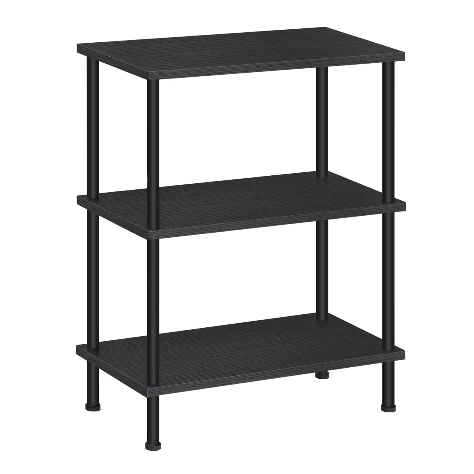 hoobro-side-tables-bout-de-canap-3-niveaux-noir-48-cm image 3