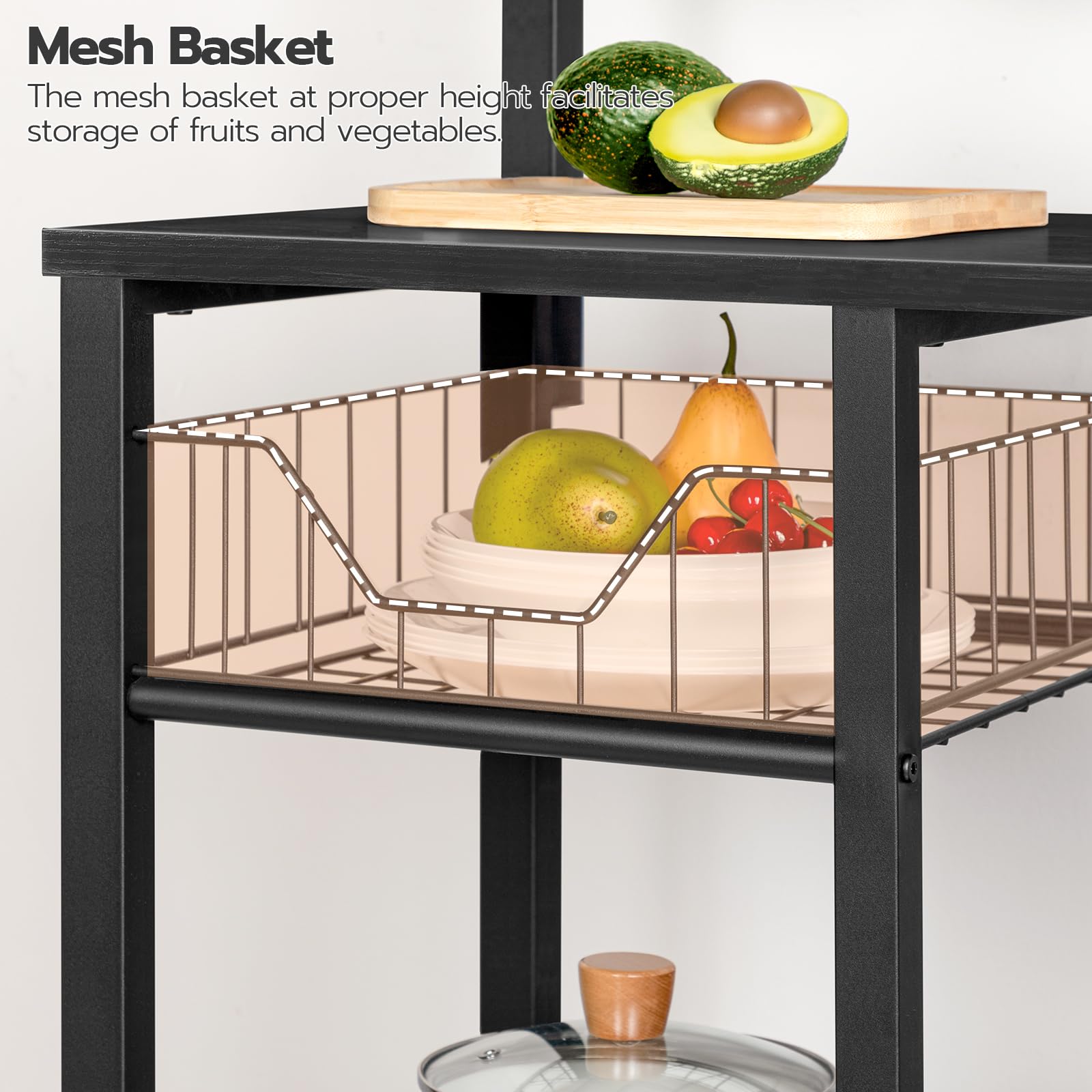 hoobro-bb05hb01-desserte-cuisine-4-prises-noire image 7
