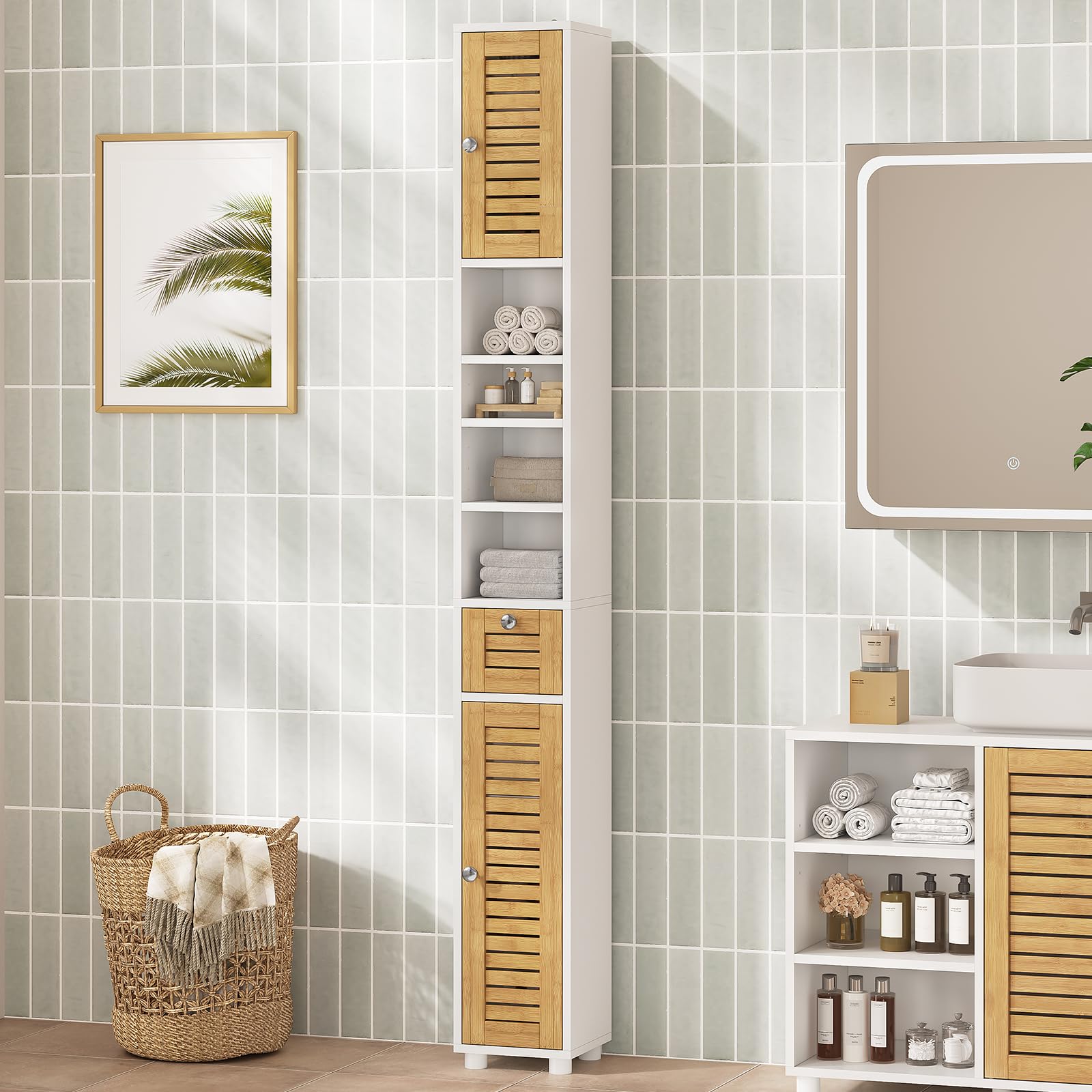 forabamb-armoires-hautes-colonne-salle-de-bain-bambou-180-cm image 2