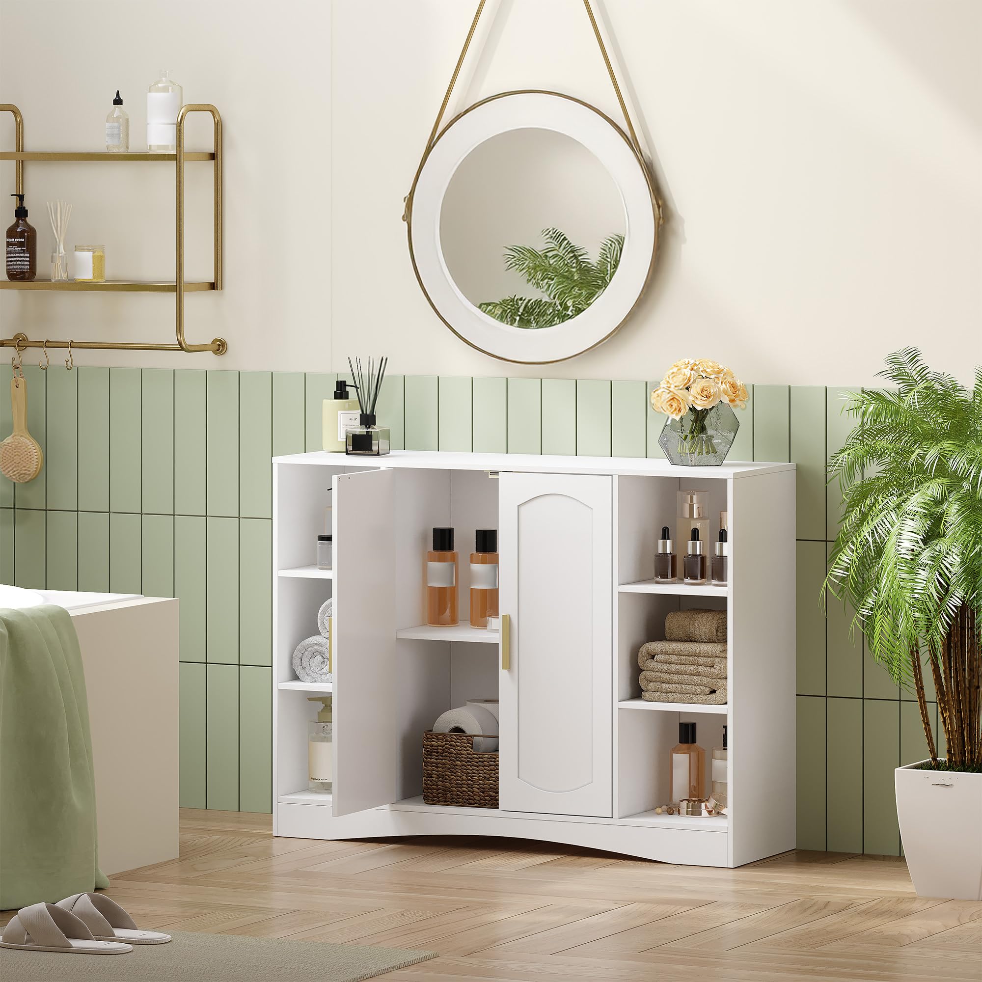 hexcelen-meubles-de-salle-de-bain-100-cm-blanc-portes image 3