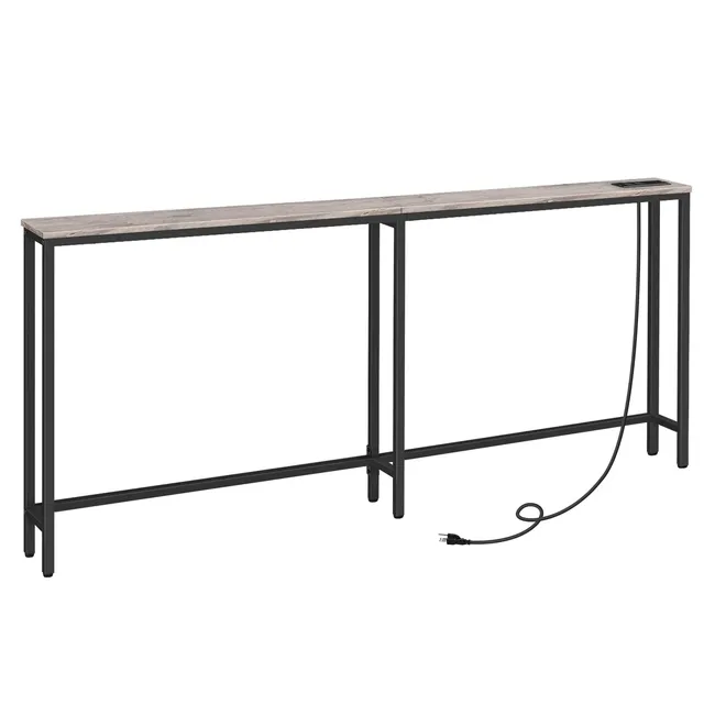 hoobro-console-table-70-9-pouces-table-console-greige-prise-usb image 1
