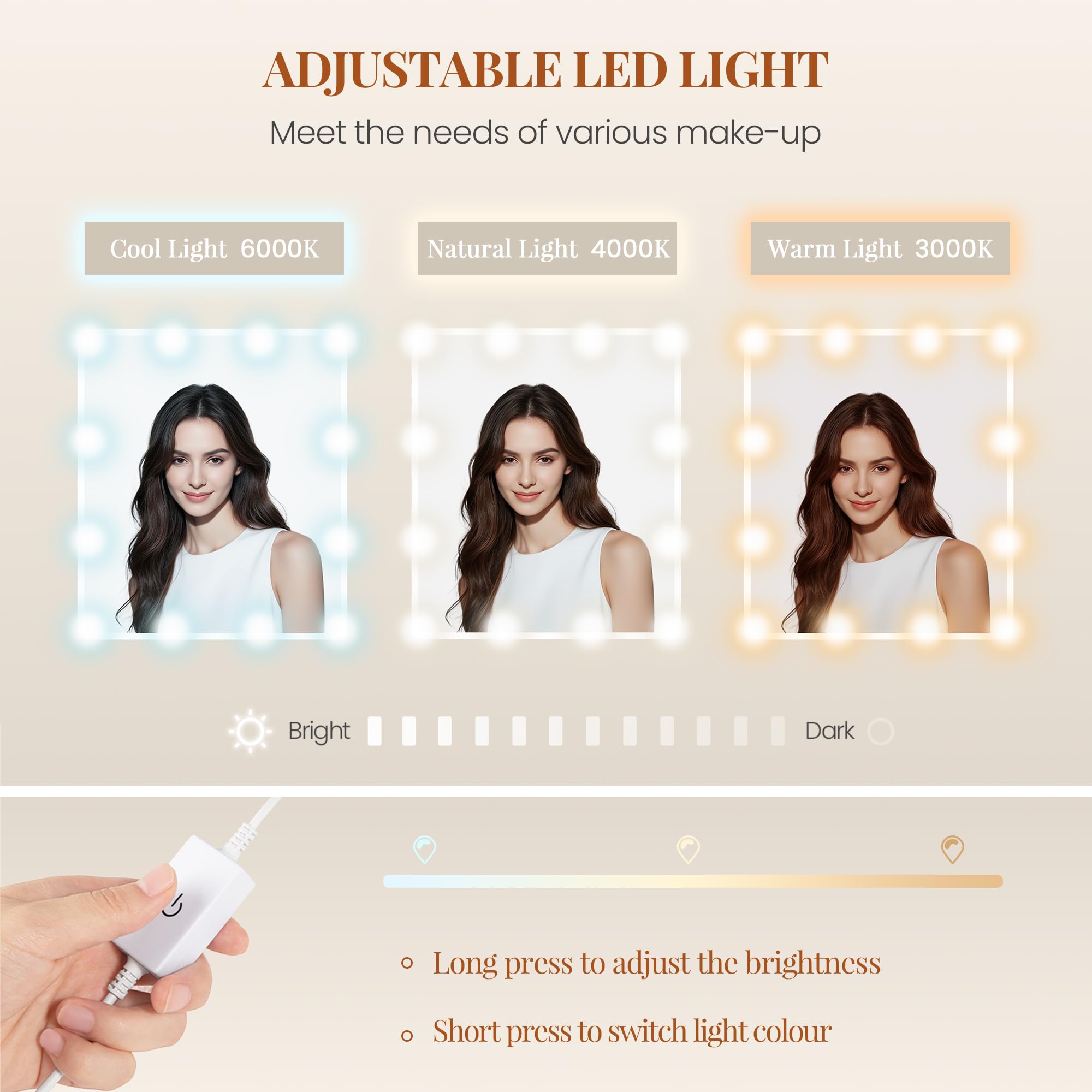 hexcelen-coiffeuse-avec-miroir-110-cm-blanche-led-tiroirs image 6