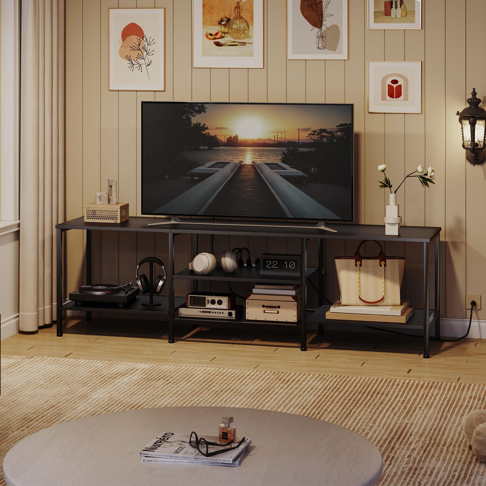 hoobro-tv-stands-meuble-tv-75-pouces-noir-bb80ds01-avec-prises image 8