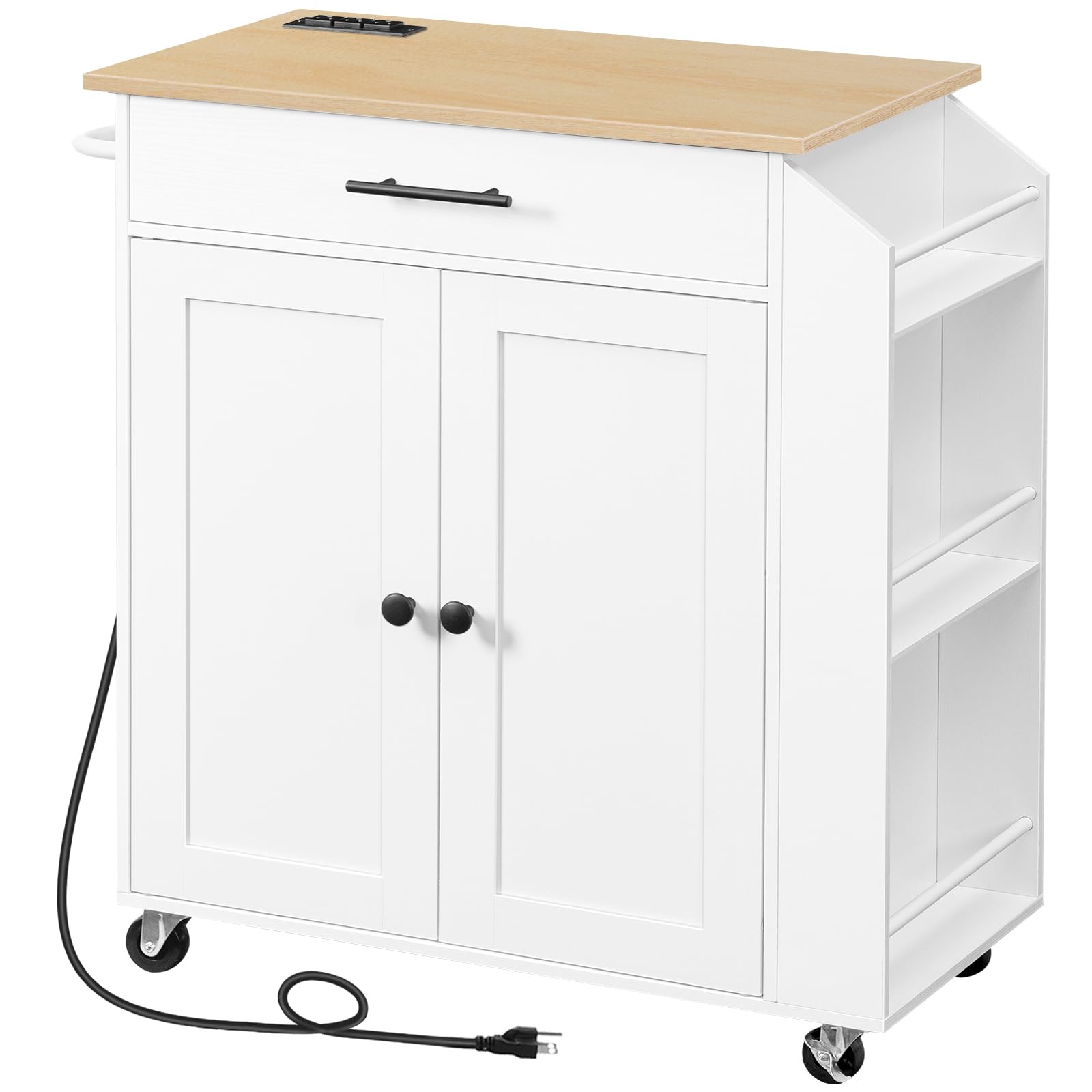 hoobro-kitchen-furniture-lot-cuisine-blanc-avec-prise image 1