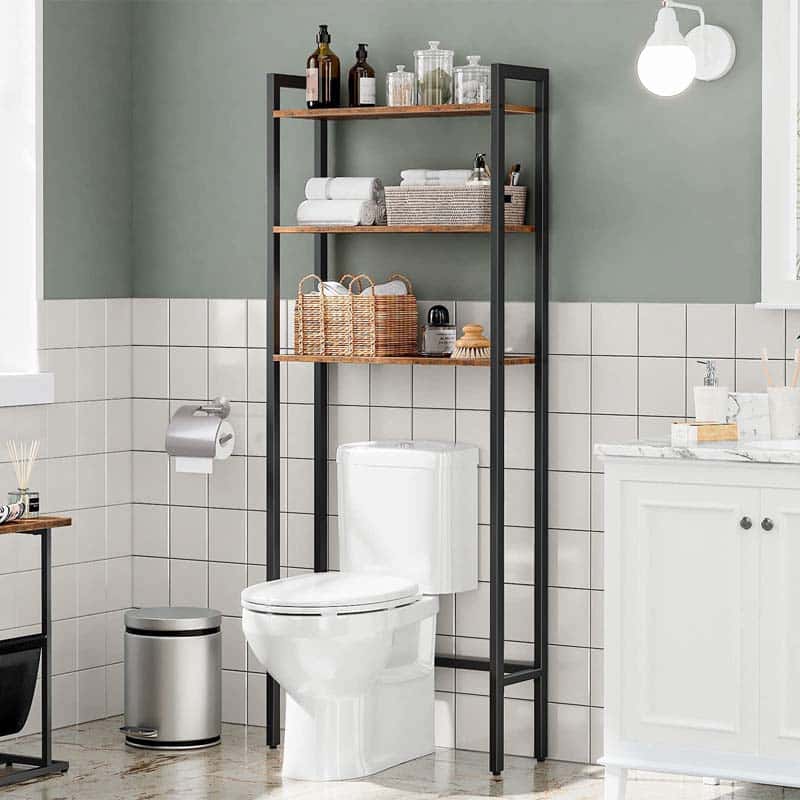 hoobro-tag-re-wc-marron-3-niveaux-dessus-toilettes image 2