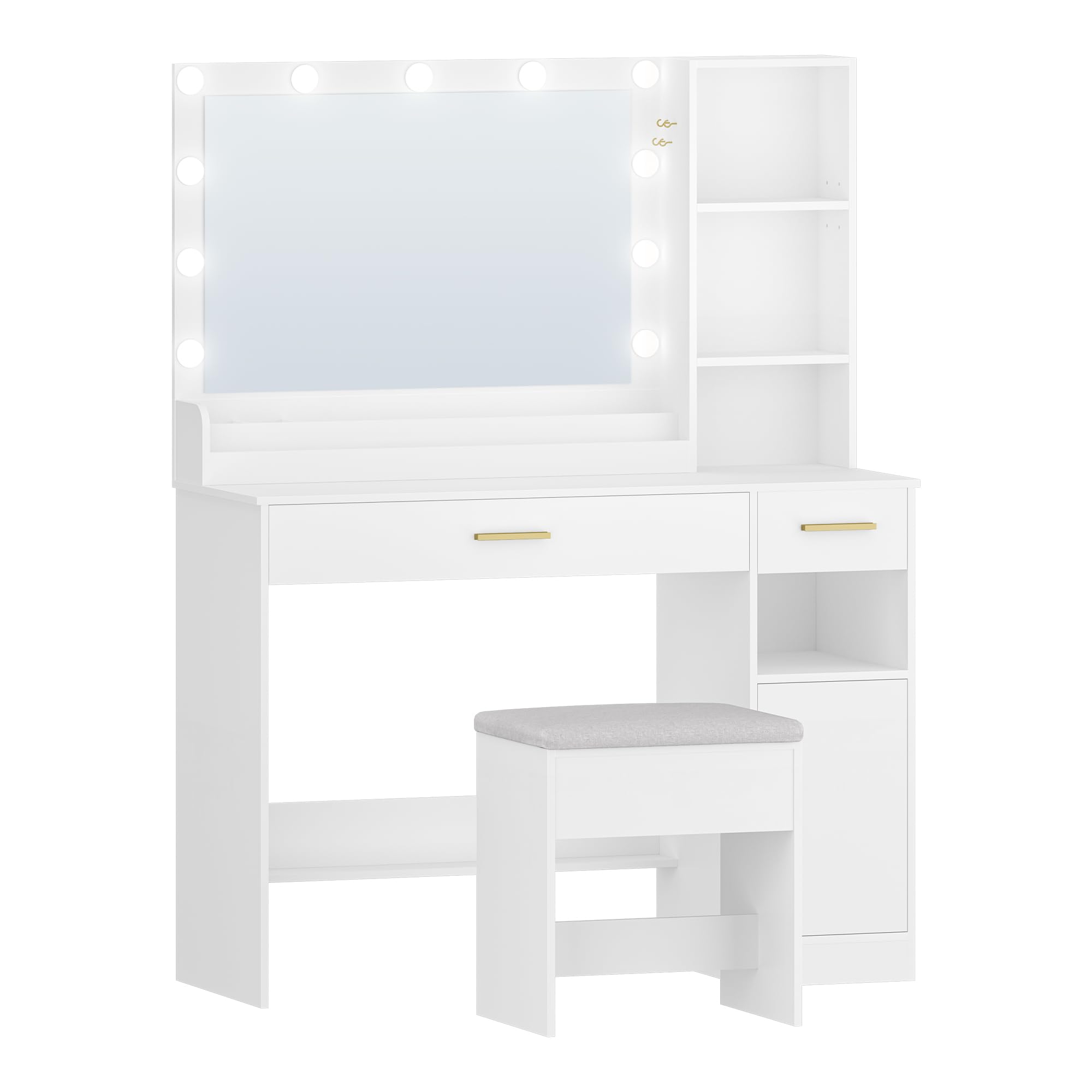 hexcelen-coiffeuse-led-blanche-108-cm-avec-tabouret image 8