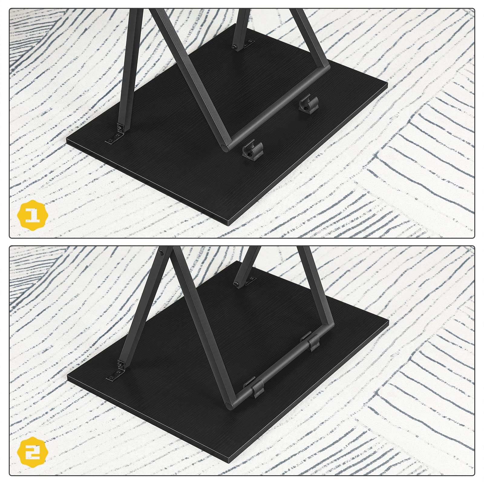 hoobro-table-pliante-plateau-canap-noir-lot-2-snack image 7