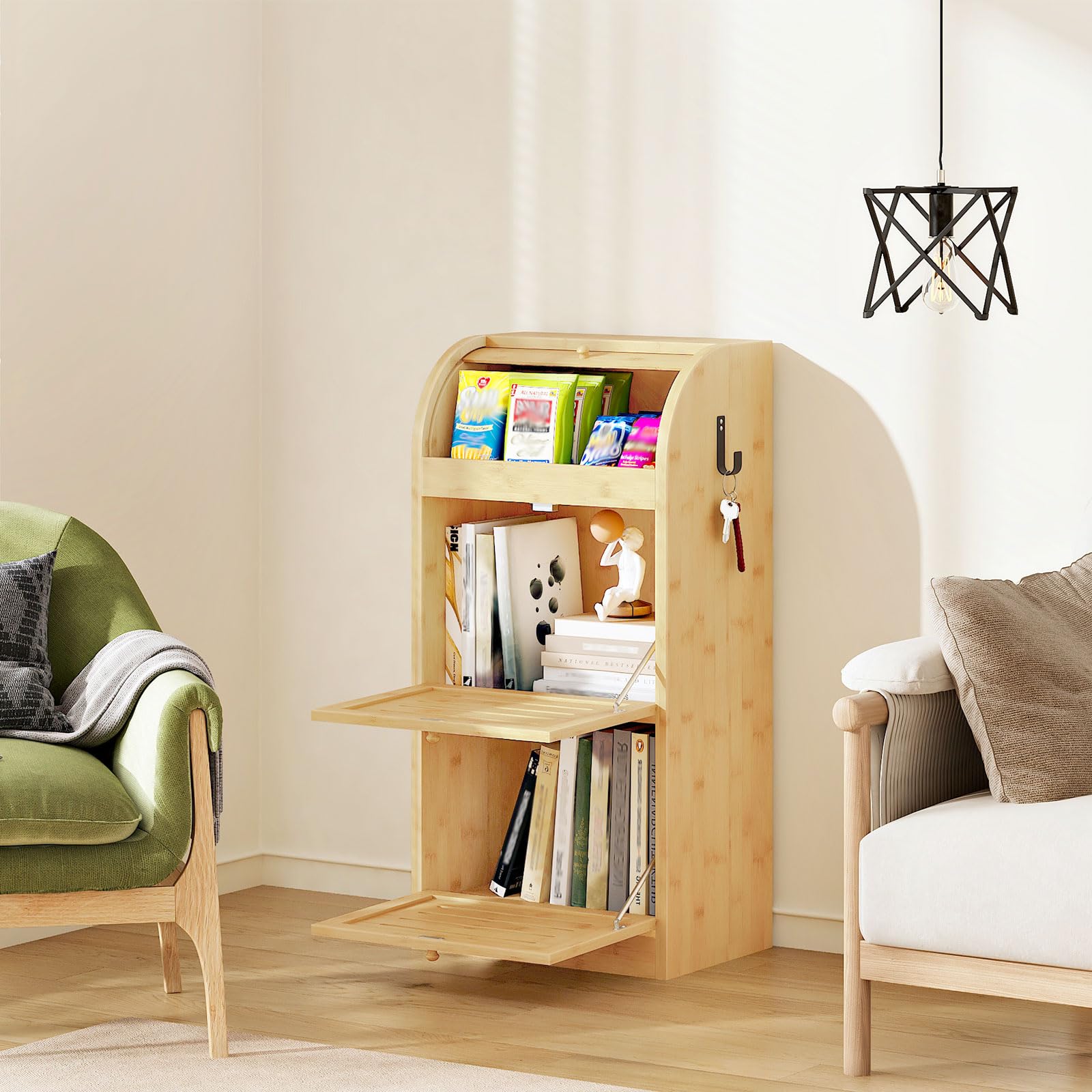 hoobro-kitchen-furniture-bo-te-bambou-naturel-3-tages-l-gumes image 6