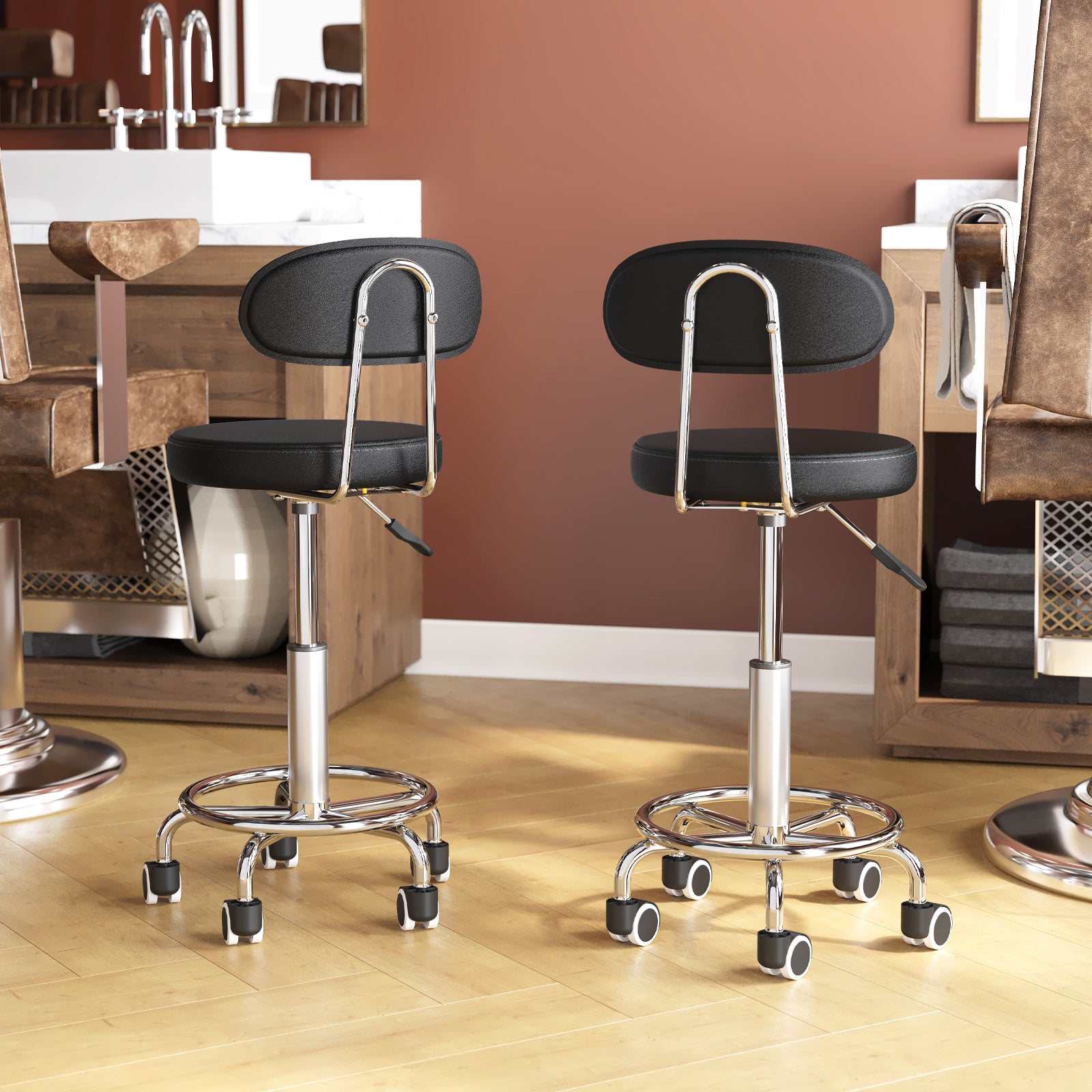 hoobro-chaise-de-bureau-pivotante-noire-hauteur-r-glable image 6