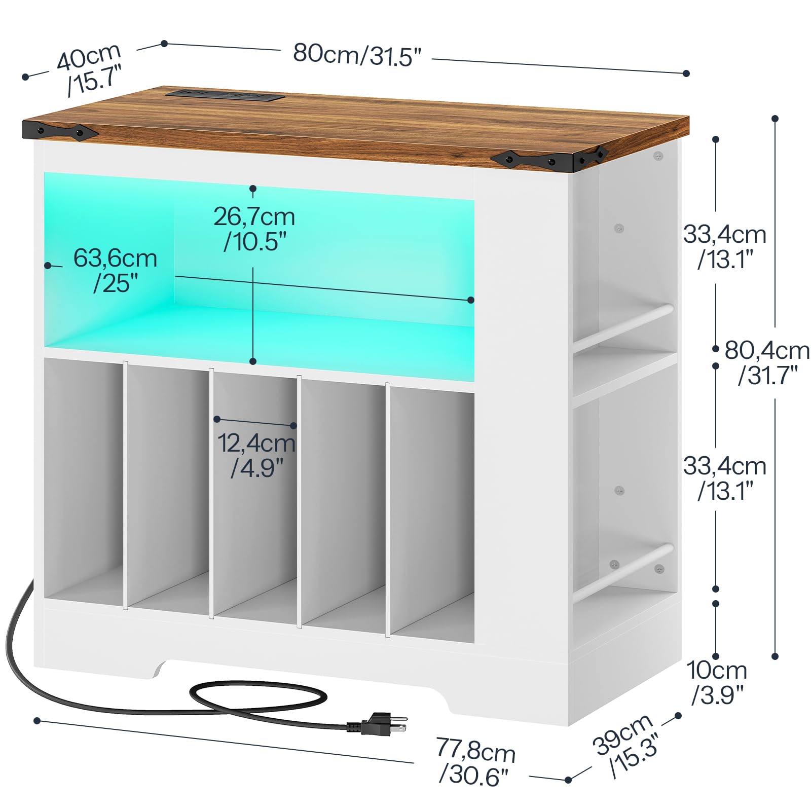 hoobro-living-room-furniture-meuble-vinyle-blanc-led-usb-type-c image 3
