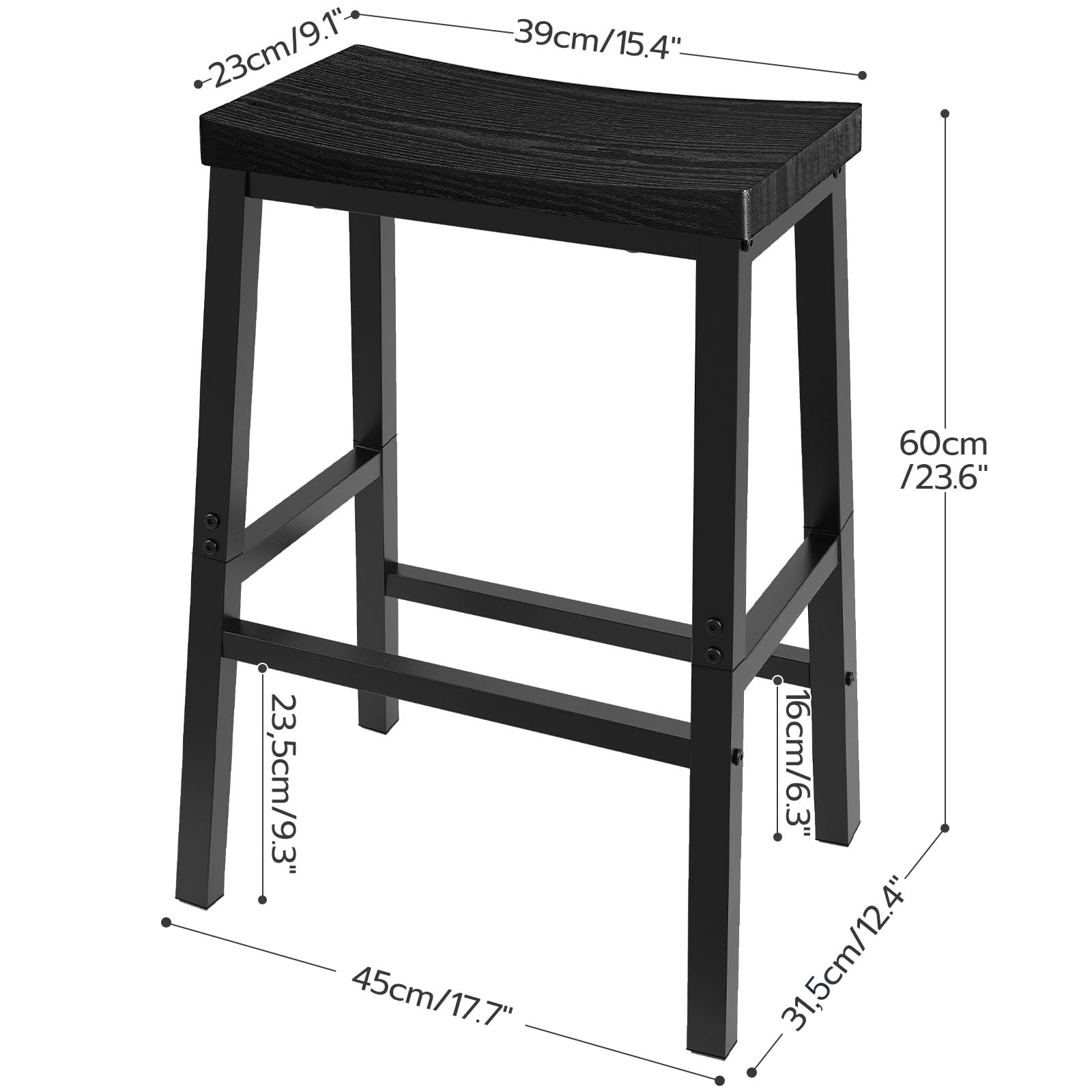 hoobro-bar-stools-bb02md01-lot-2-tabourets-bar-noir image 3