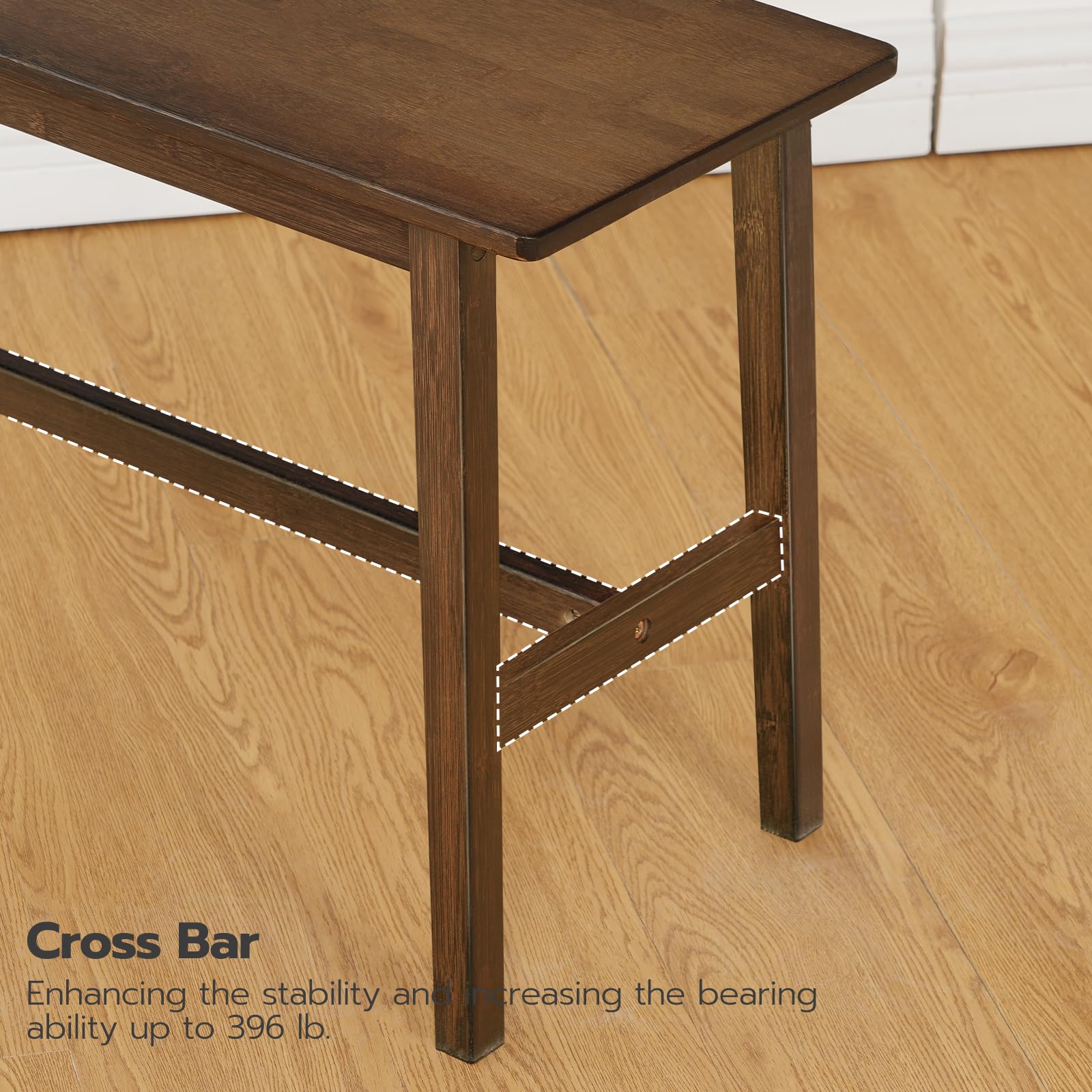 hoobro-banc-salle-manger-bambou-mocha-100-cm image 8