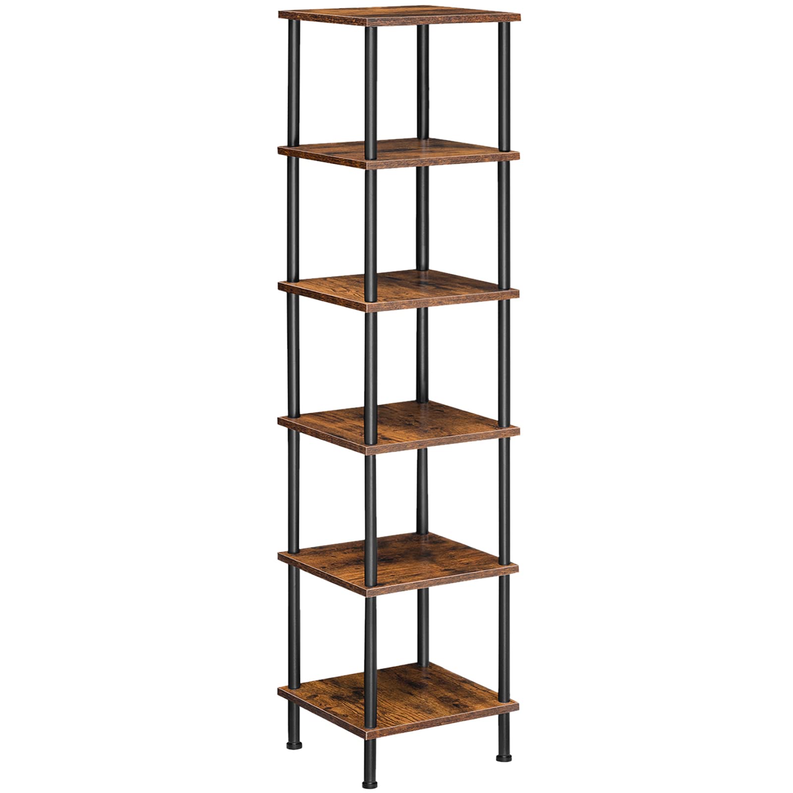 hoobro-tag-re-d-angle-marron-6-niveaux-biblioth-que image 1