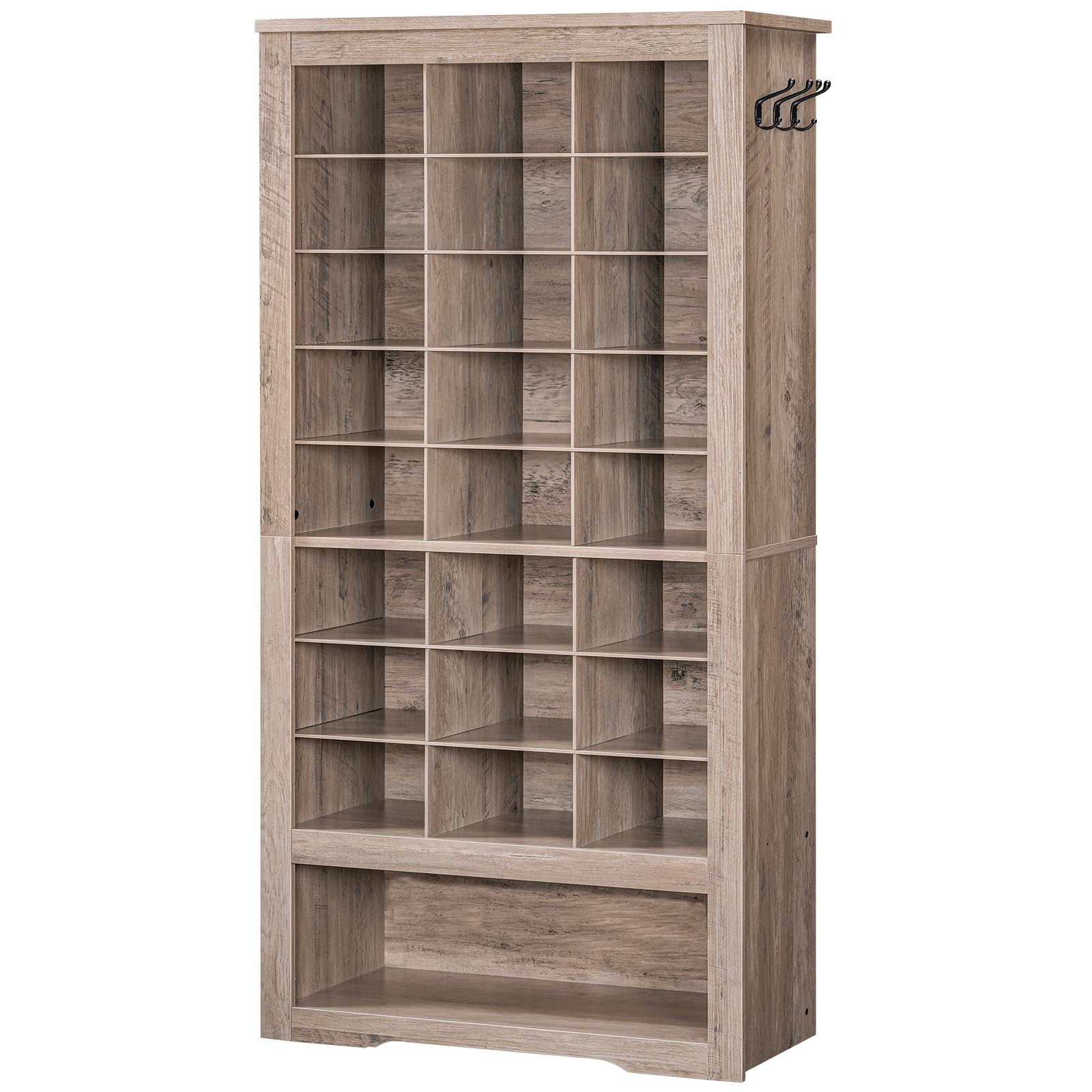 hoobro-shoe-racks-meuble-chaussures-greige-9-niveaux-24-cases image 1
