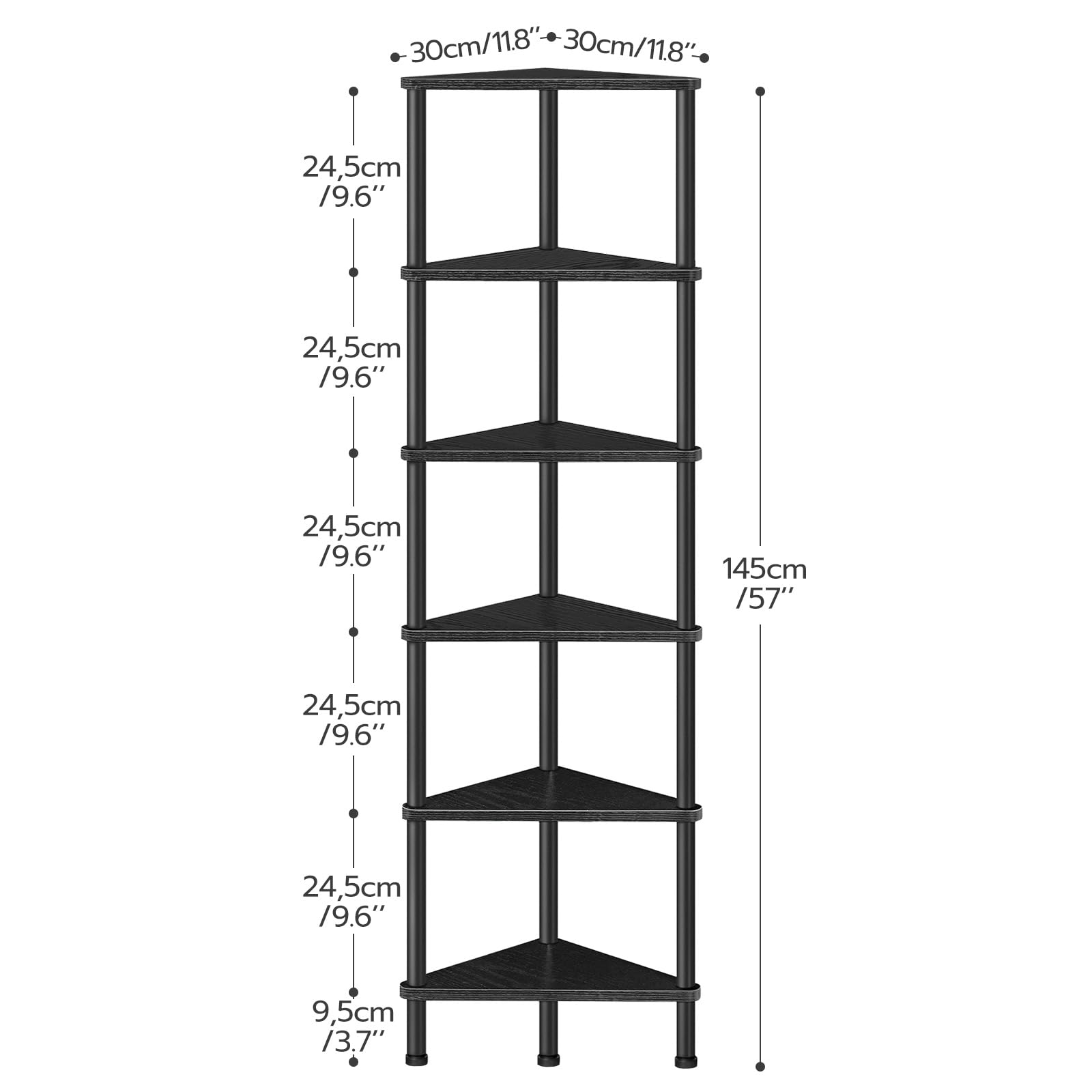 hoobro-bookshelves-tag-re-angle-6-niveaux-noir-industriel image 3