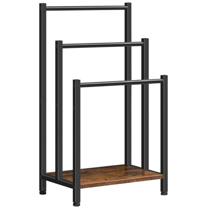 hoobro-bathroom-furniture-porte-serviettes-3-niveaux-marron image 3