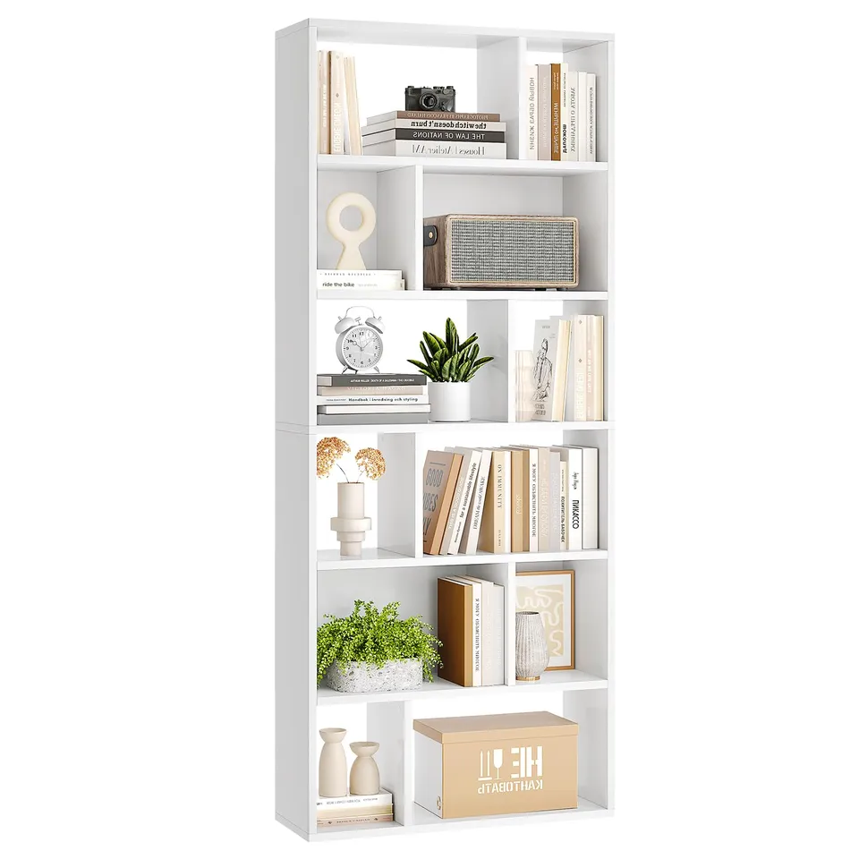 forabamb-biblioth-ques-biblioth-que-blanche-6-niveaux-12-cases image 1