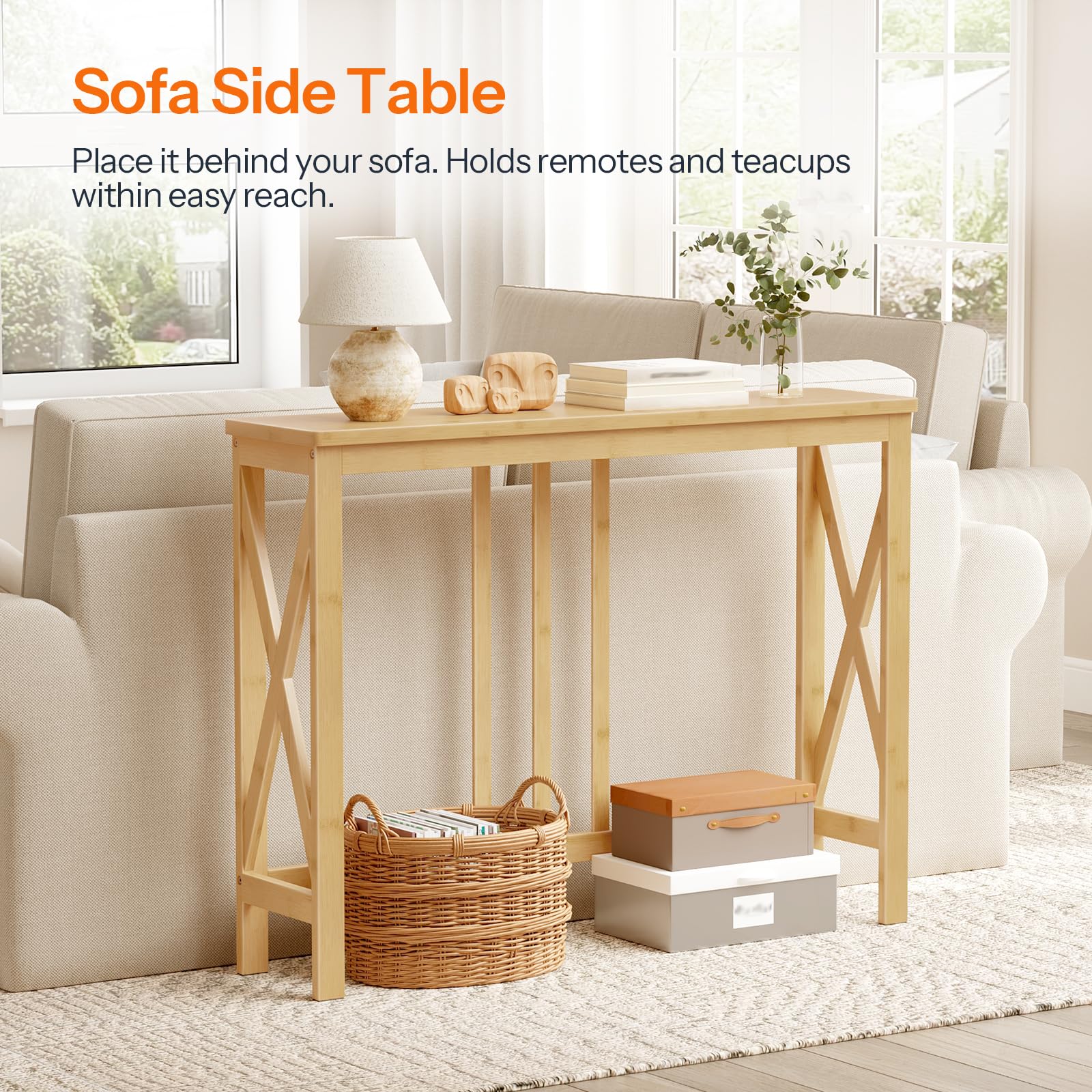 hoobro-console-table-console-bambou-troit-naturel image 4
