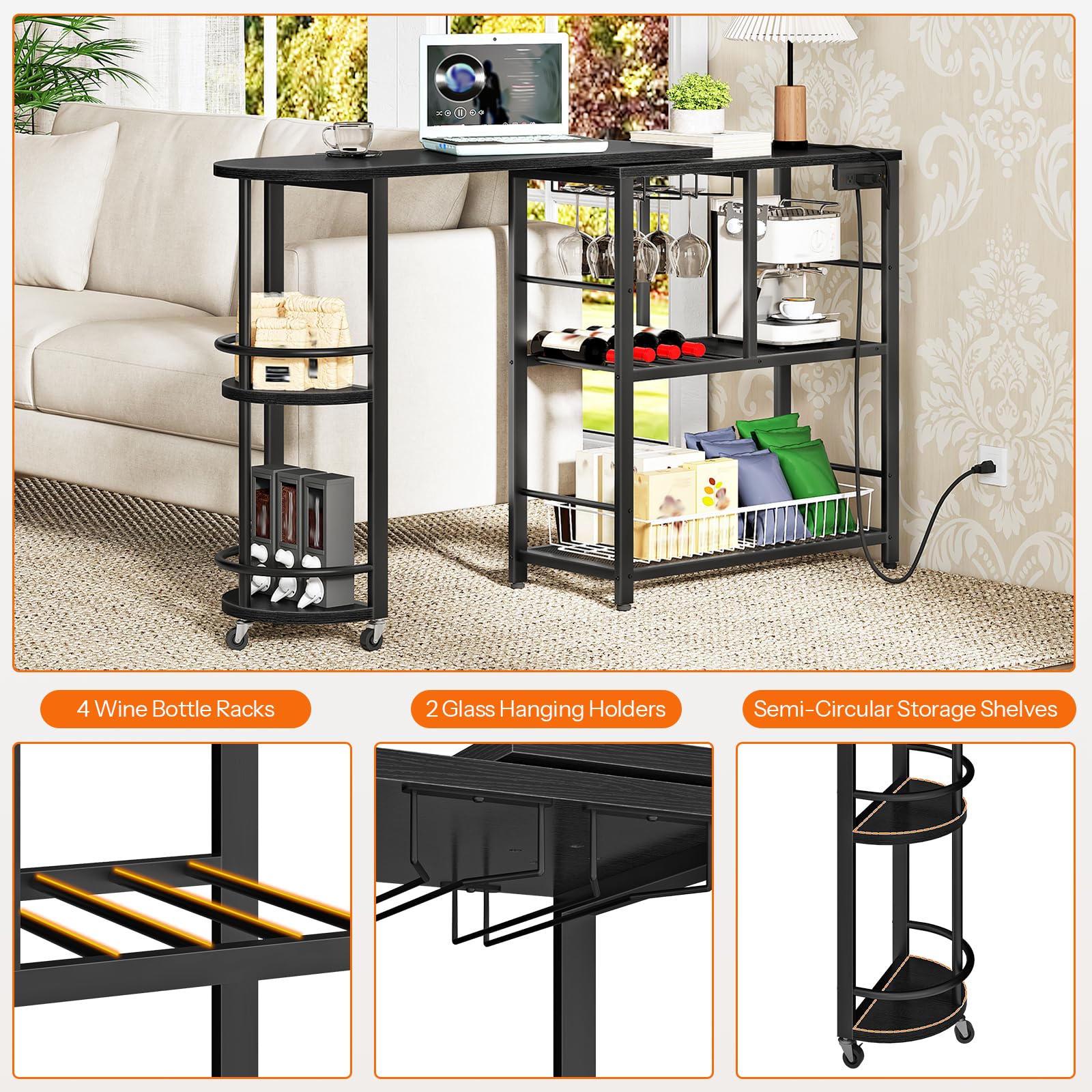 hoobro-beverage-counters-table-bar-noire-angle-3-niveaux image 7